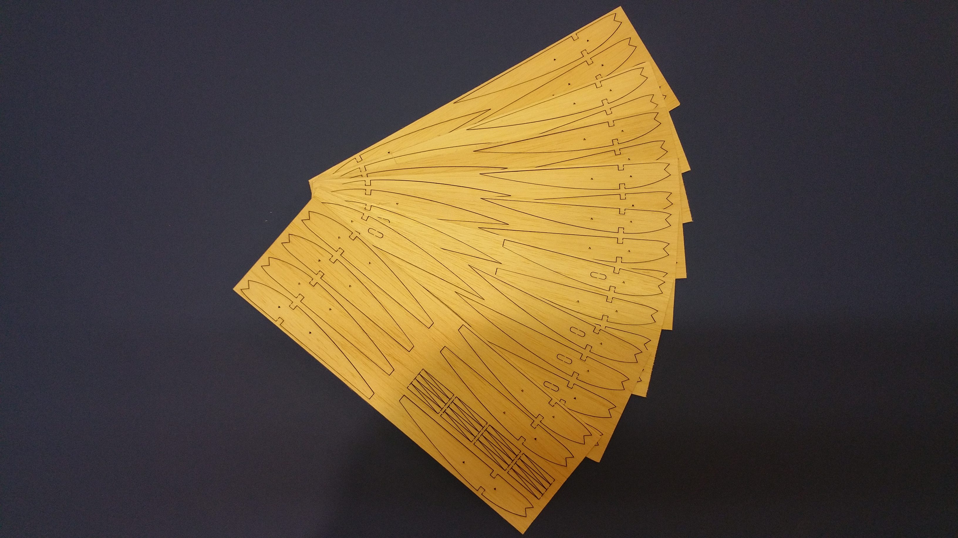 Flair Baronette - RC WW1 Scale Model Aircraft ~ Laser-cut "RIB SET"