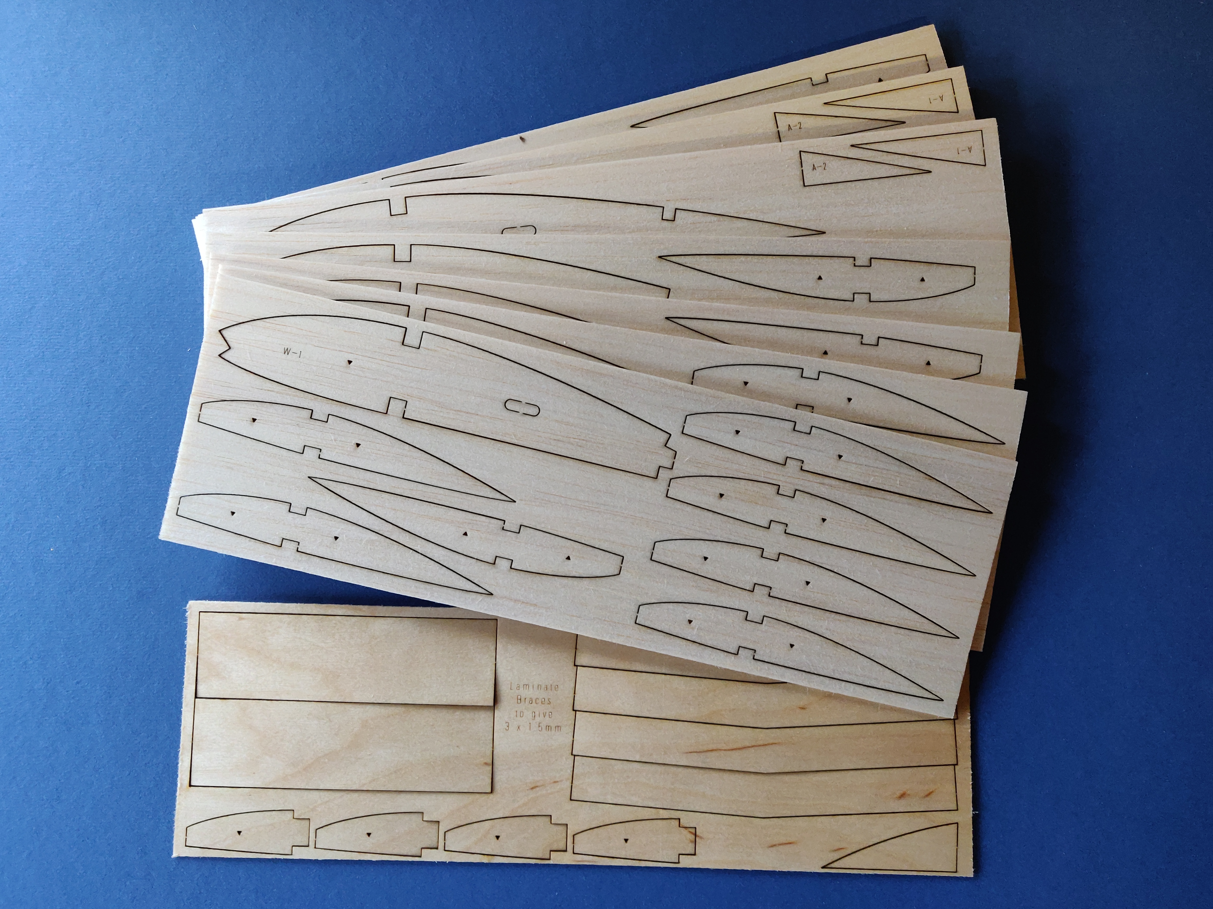 Flair Legionaire - RC Scale Model aircraft - Laser Cut "RIB SET"