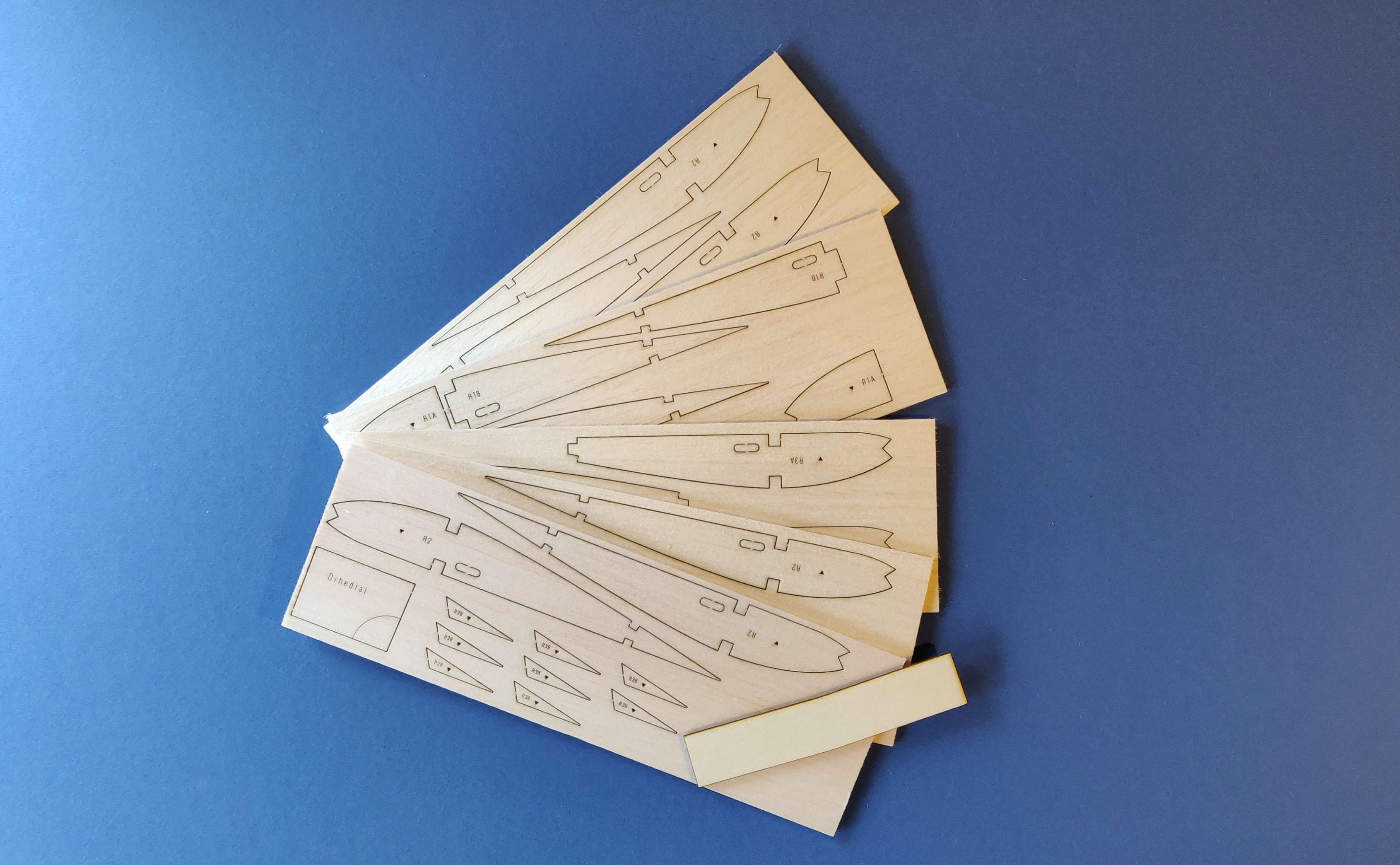 Flair Atilla - RC WW1 period model aircraft - Laser-cut "RIB SET"