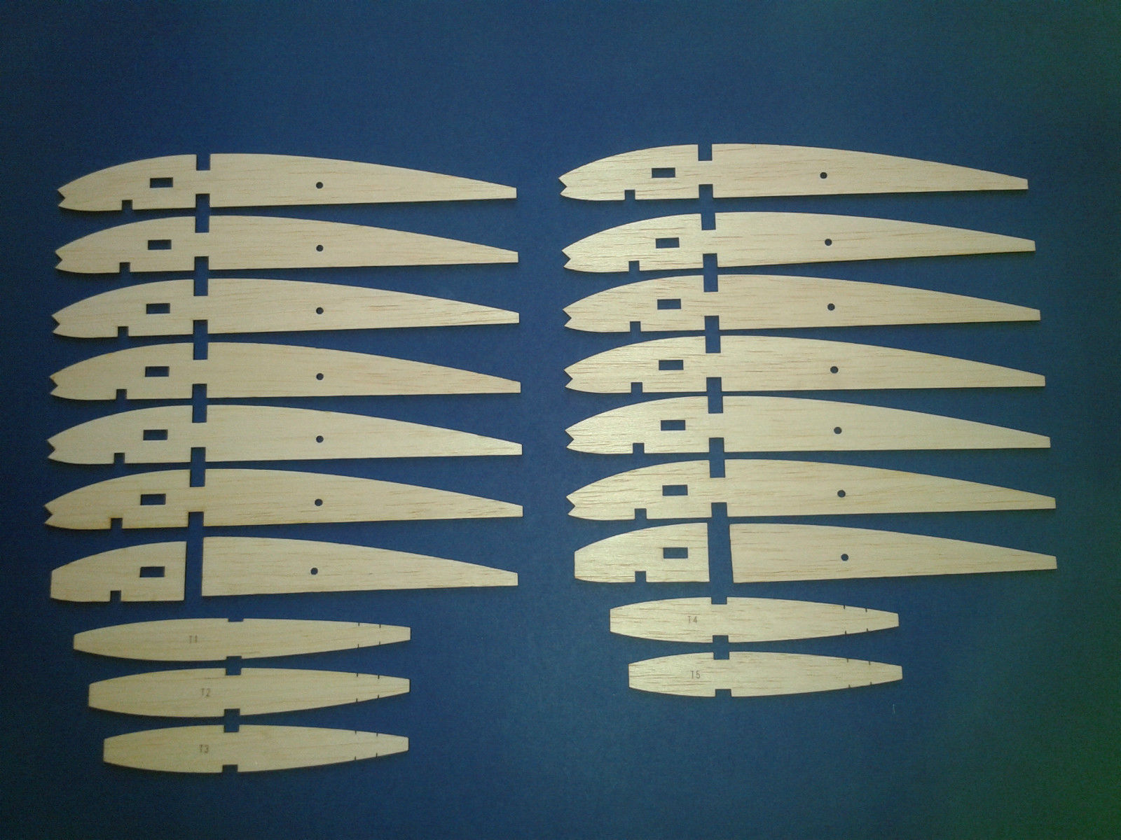 Frog Jackdaw - RC Sports Trainer Model Aircraft - Laser-cut Balsa Rib Set