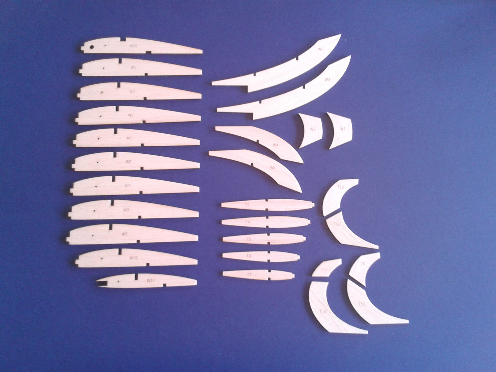 Frog 45 mkII - Vintage Model Aircraft for FF/RC - Laser-cut Rib Set