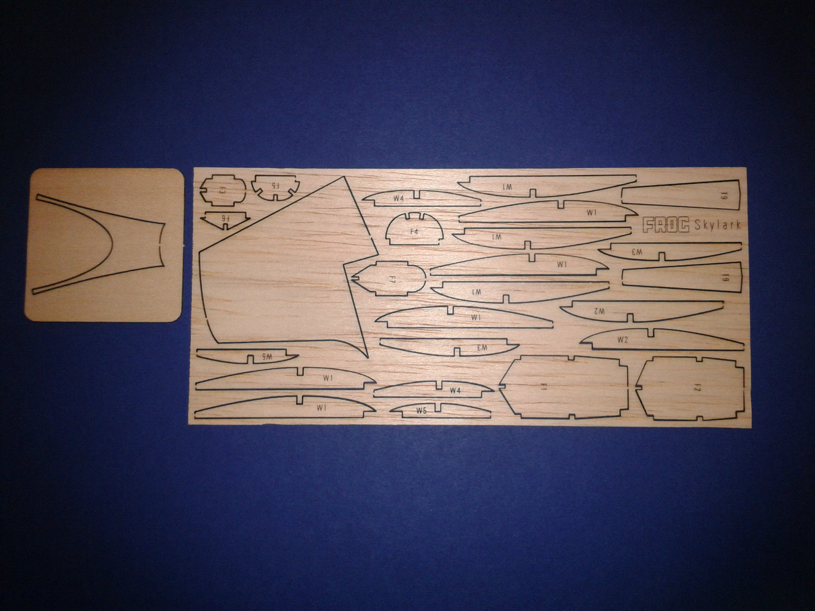 Slingsby Skylark by Frog - Semi Scale Free-flight Glider ~ Laser-cut Balsa Rib Set