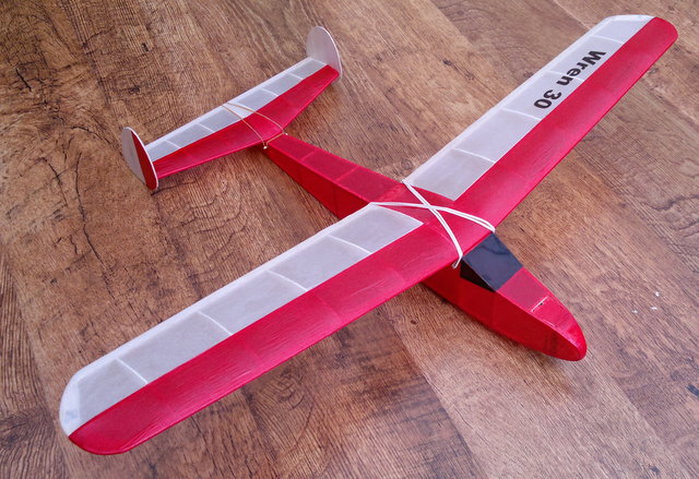 Frog Wren - vintage balsa model glider ~ Laser Cut balsa Parts Set