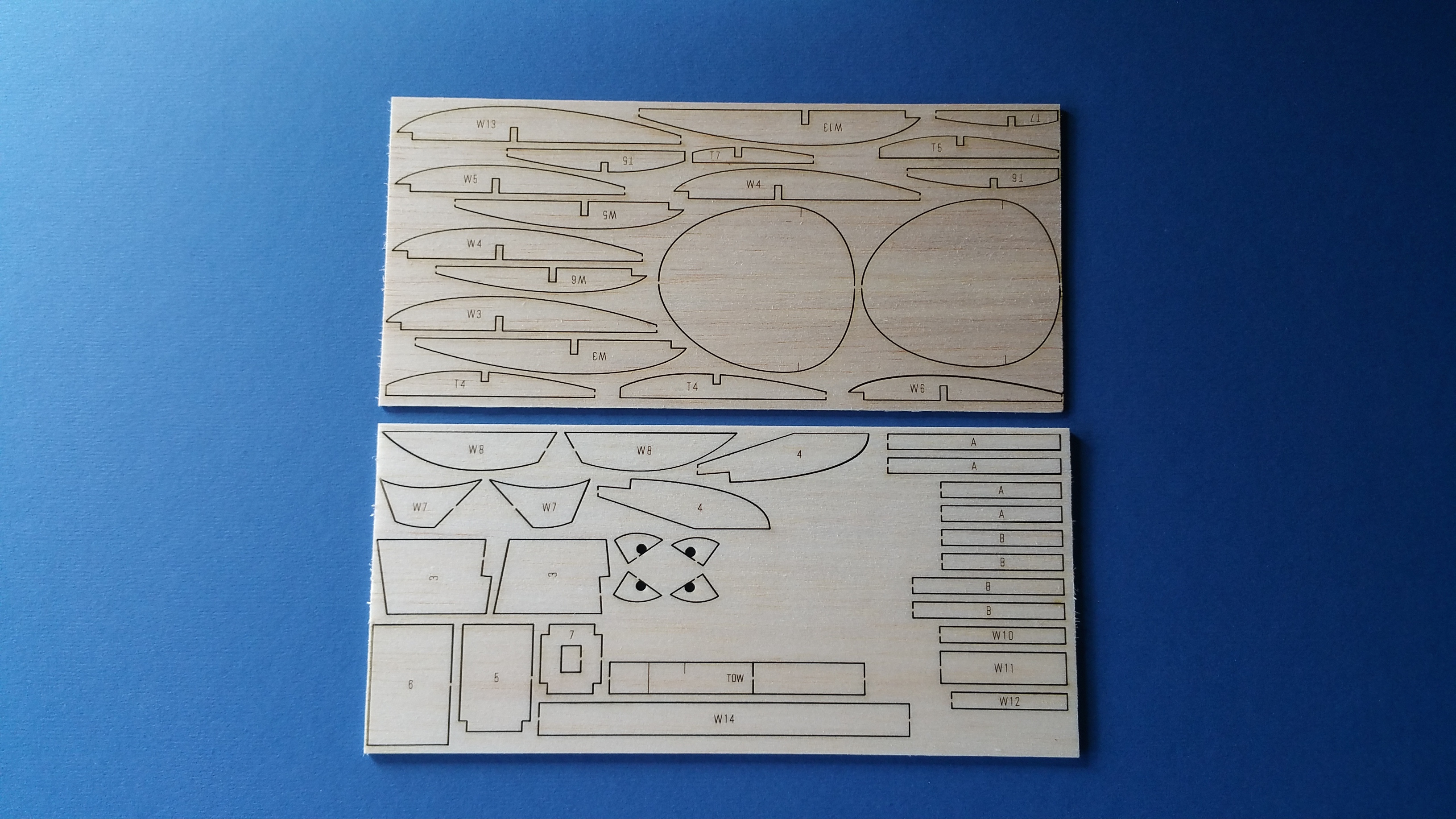 Frog Wren - vintage balsa model glider ~ Laser Cut balsa Parts Set