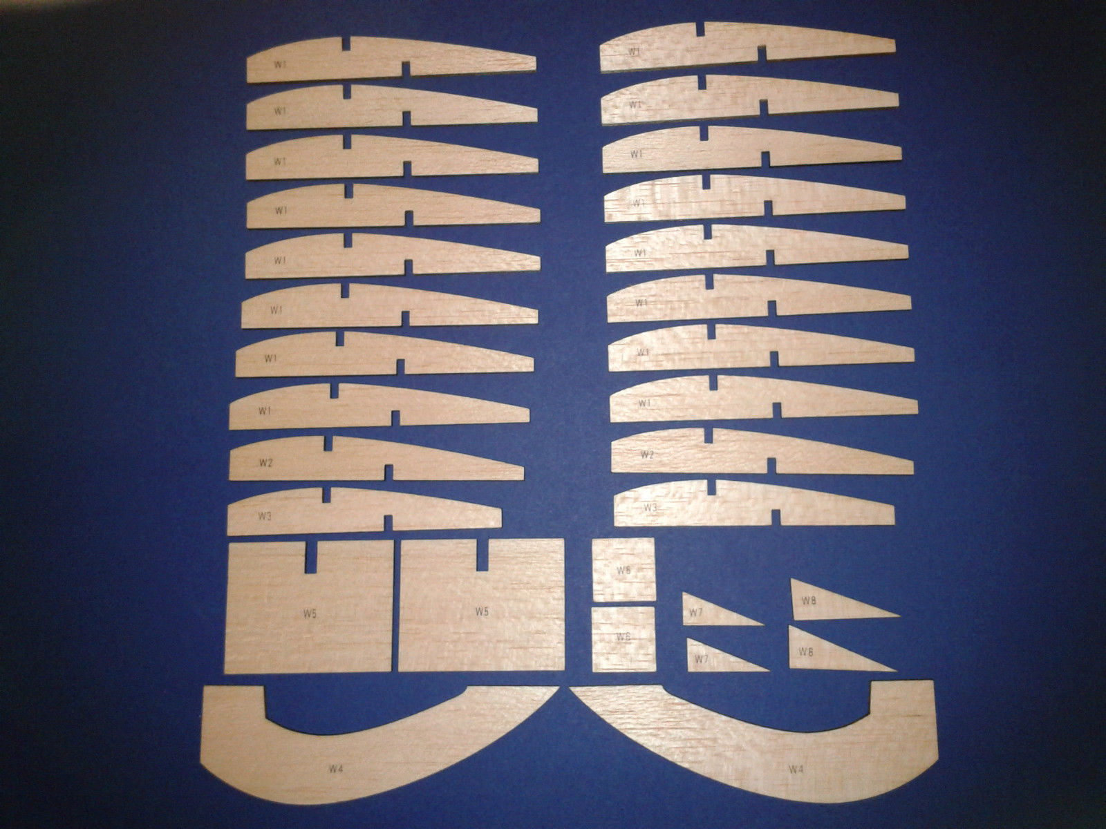 Frog Tutor - Vintage Sports Cabin Model - Laser-cut Balsa/Ply Rib Set