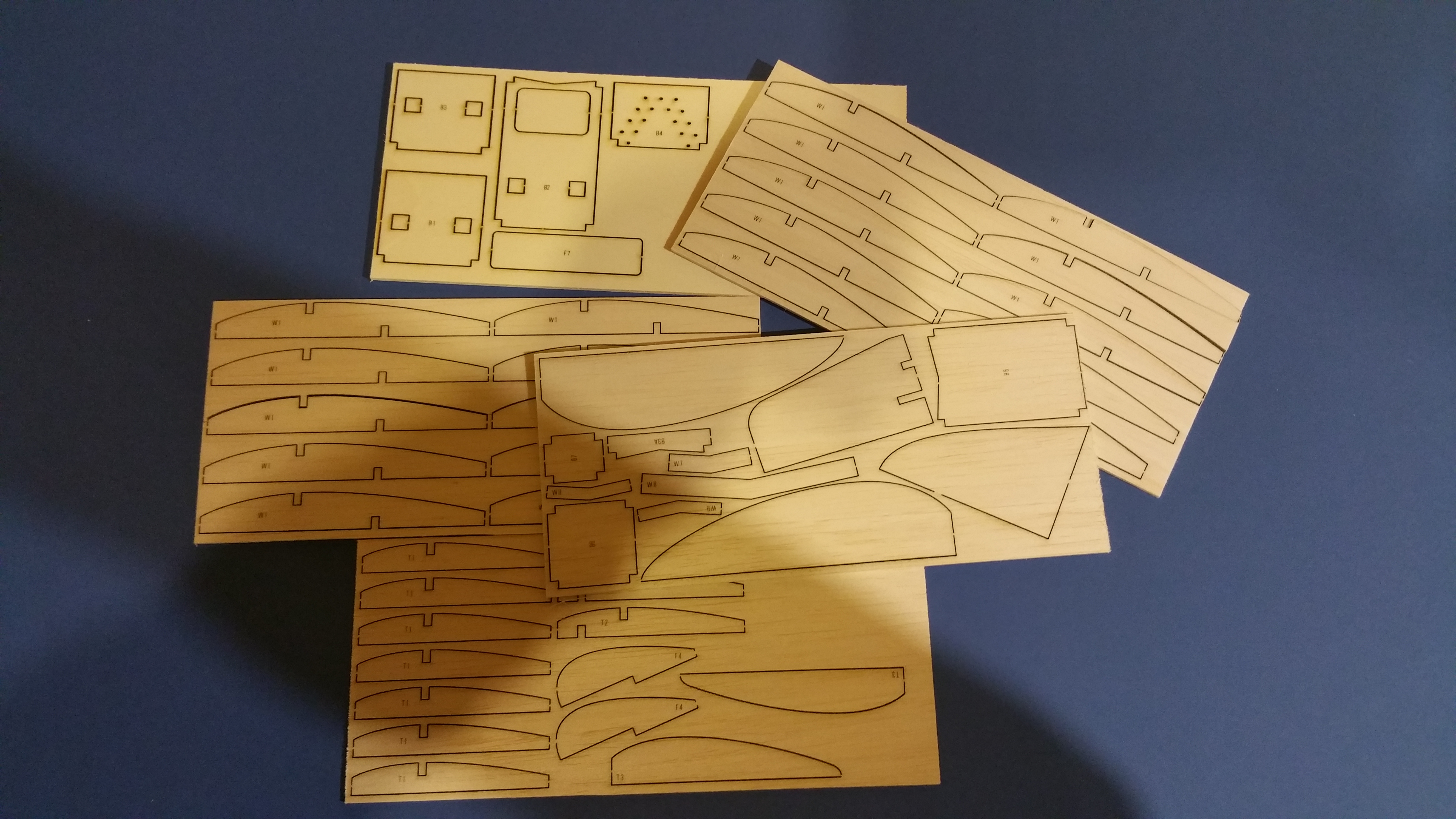 Frog Nimrod - Free Flight/RC Model airplane - Laser-cut Balsa/ply parts Set