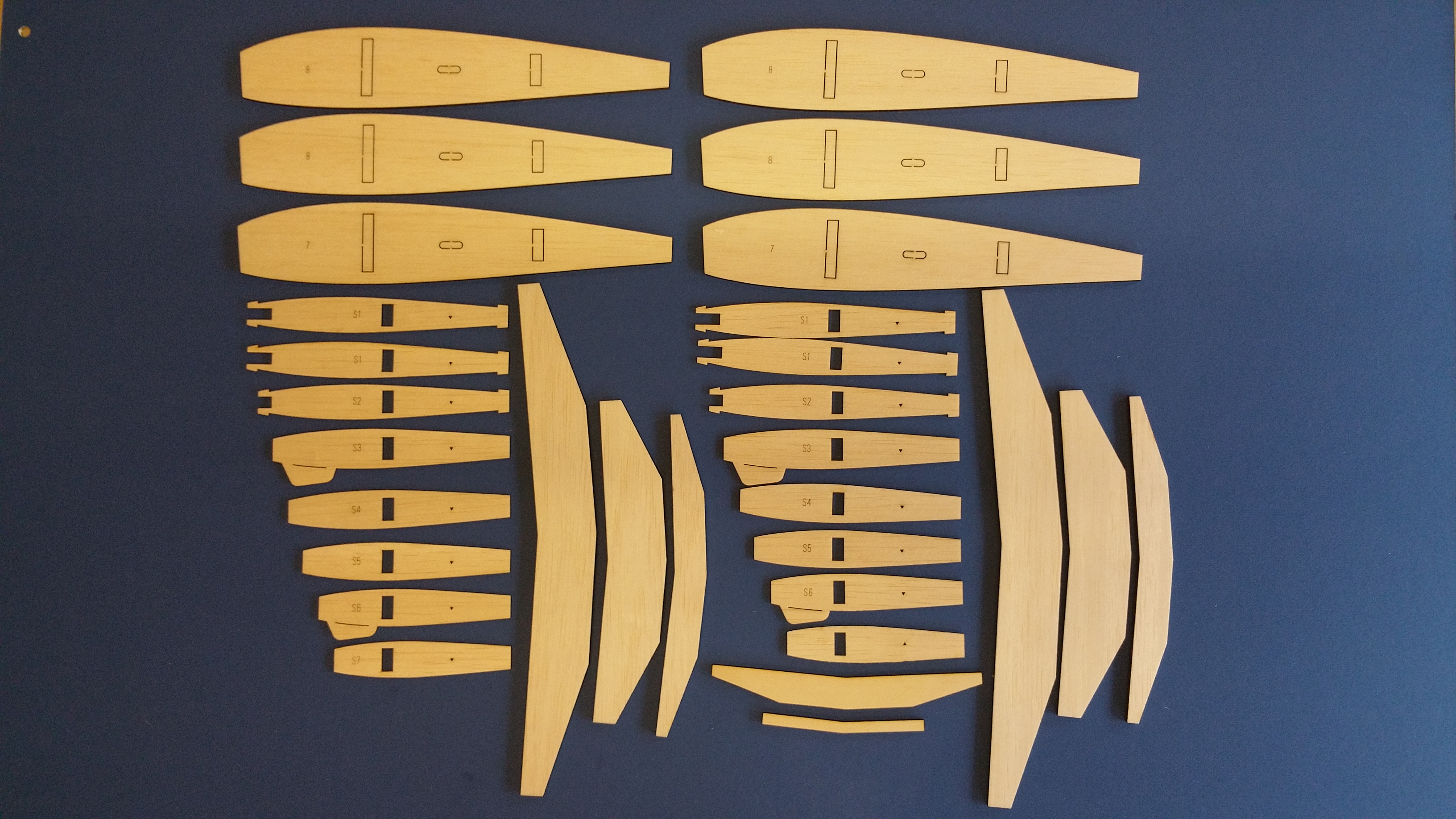 Senior Falcon - RC Sports Model by Carl Goldberg - Laser-cut Balsa/Ply Rib Sets