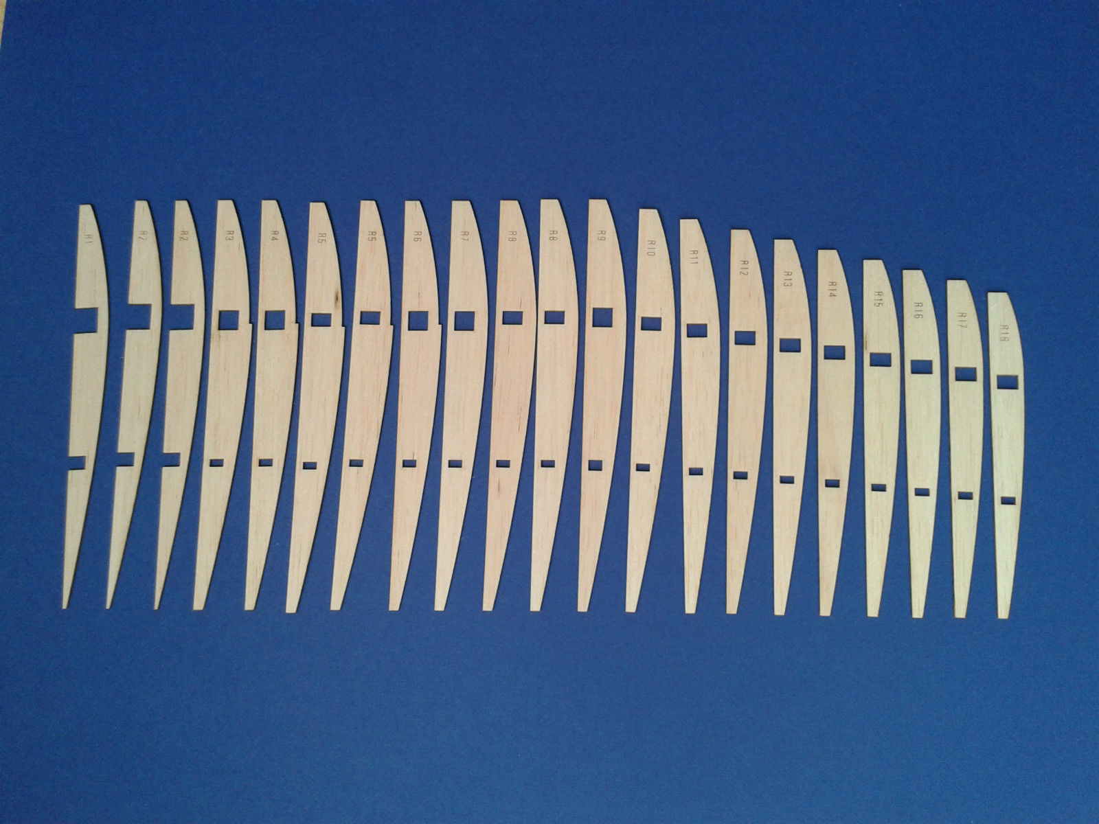 Gentle Lady - RC 2m Model Glider by Carl Goldberg - Laser-cut Balsa Rib Set