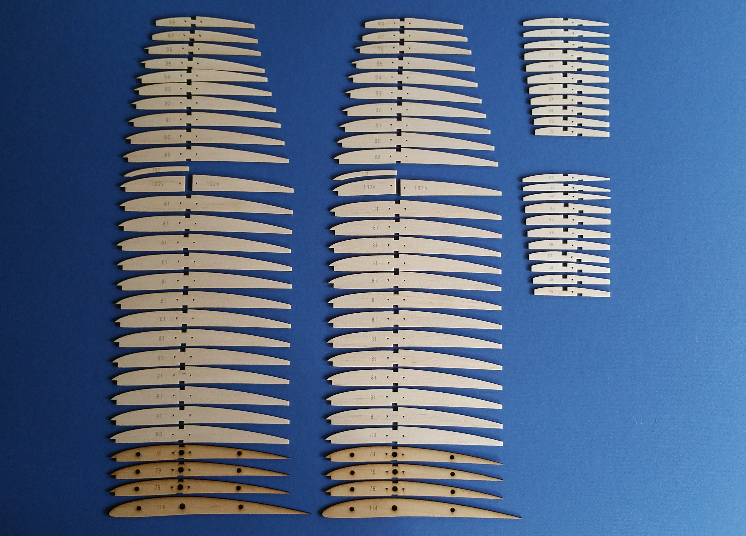 Graupner Amigo II - RC 2M span Model Glider/Electric ~ Laser-cut RIB SET