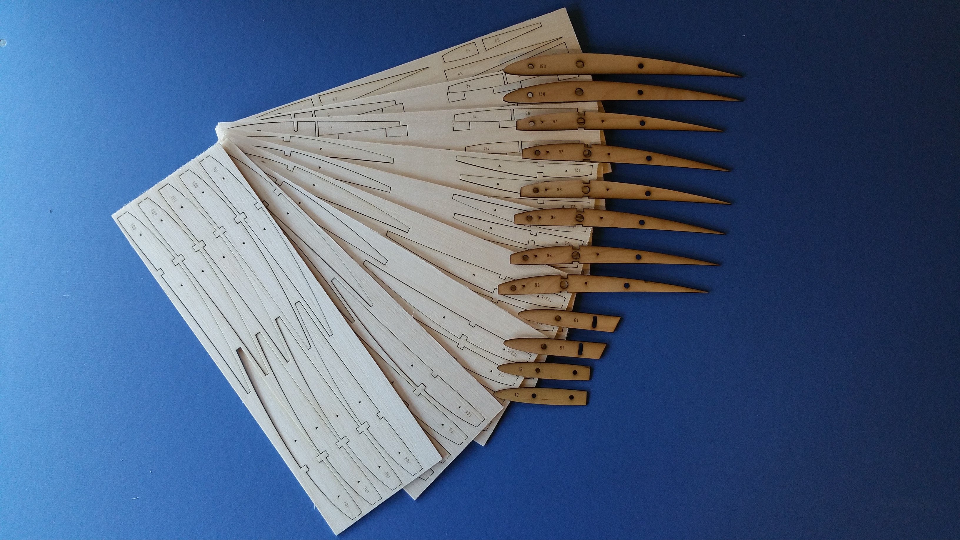 Graupner Hi-Fly ~ RC Model Glider Sailplane ~ Laser-cut Balsa/Ply Part Set