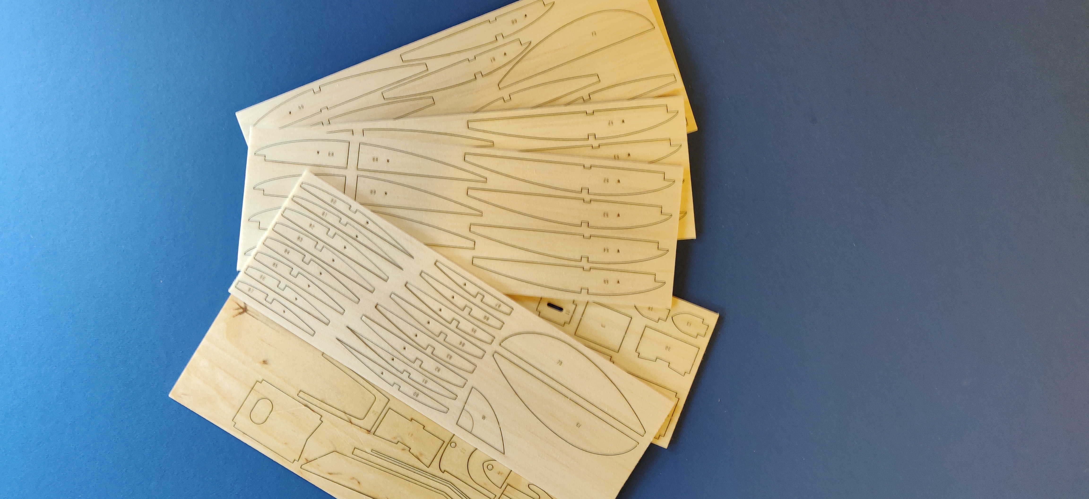 Graupner Filou - Classic RC Model Glider ~ Laser-cut balsa/ply parts set