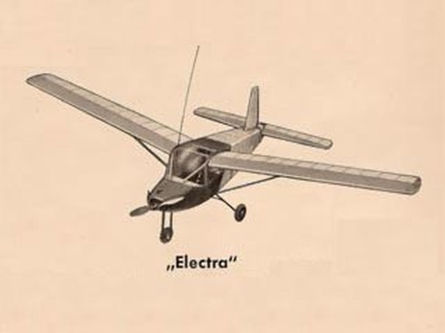 Graupner Electra ~ Classic RC Model aeroplane ~ Laser-cut Balsa/Ply Part Kit