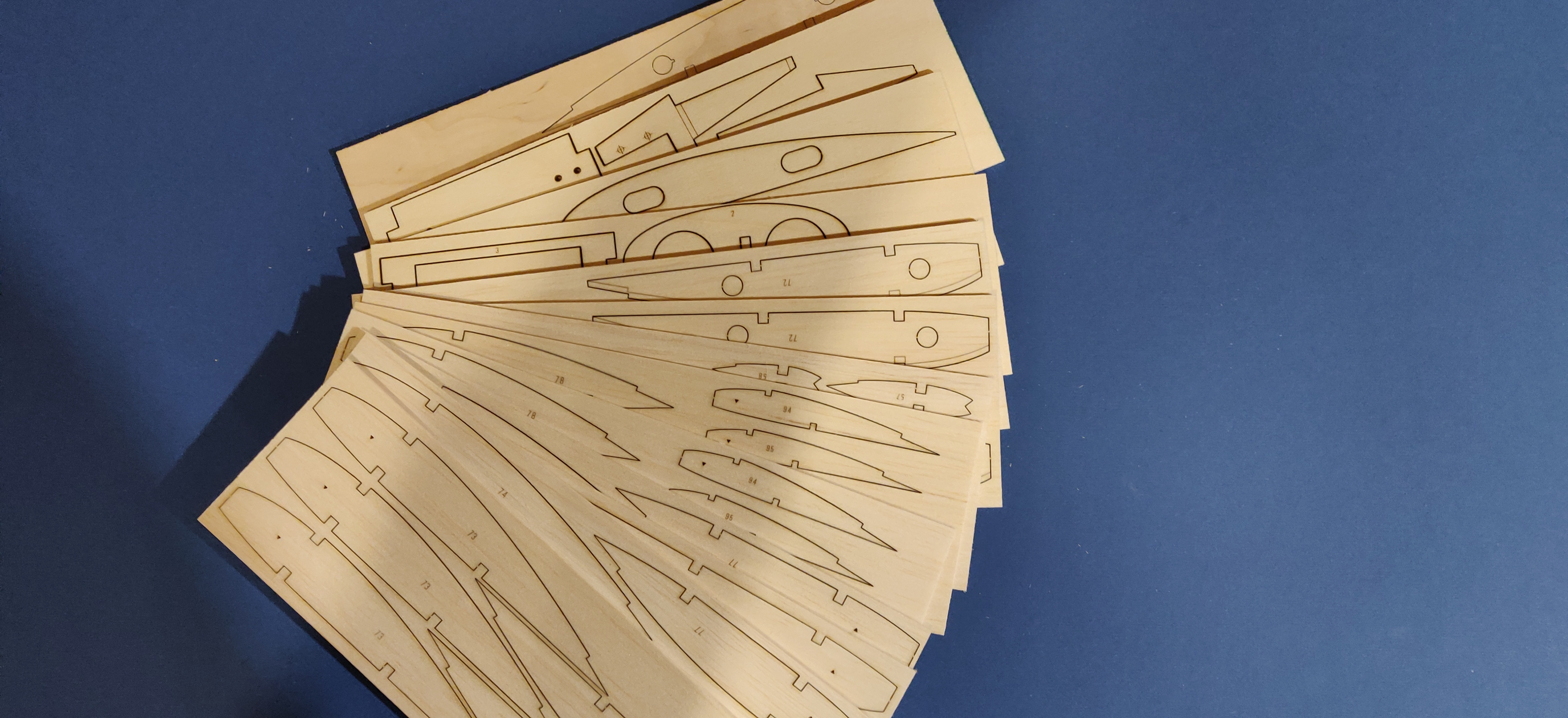 Graupner Electra ~ Classic RC Model aeroplane ~ Laser-cut Balsa/Ply Part Kit