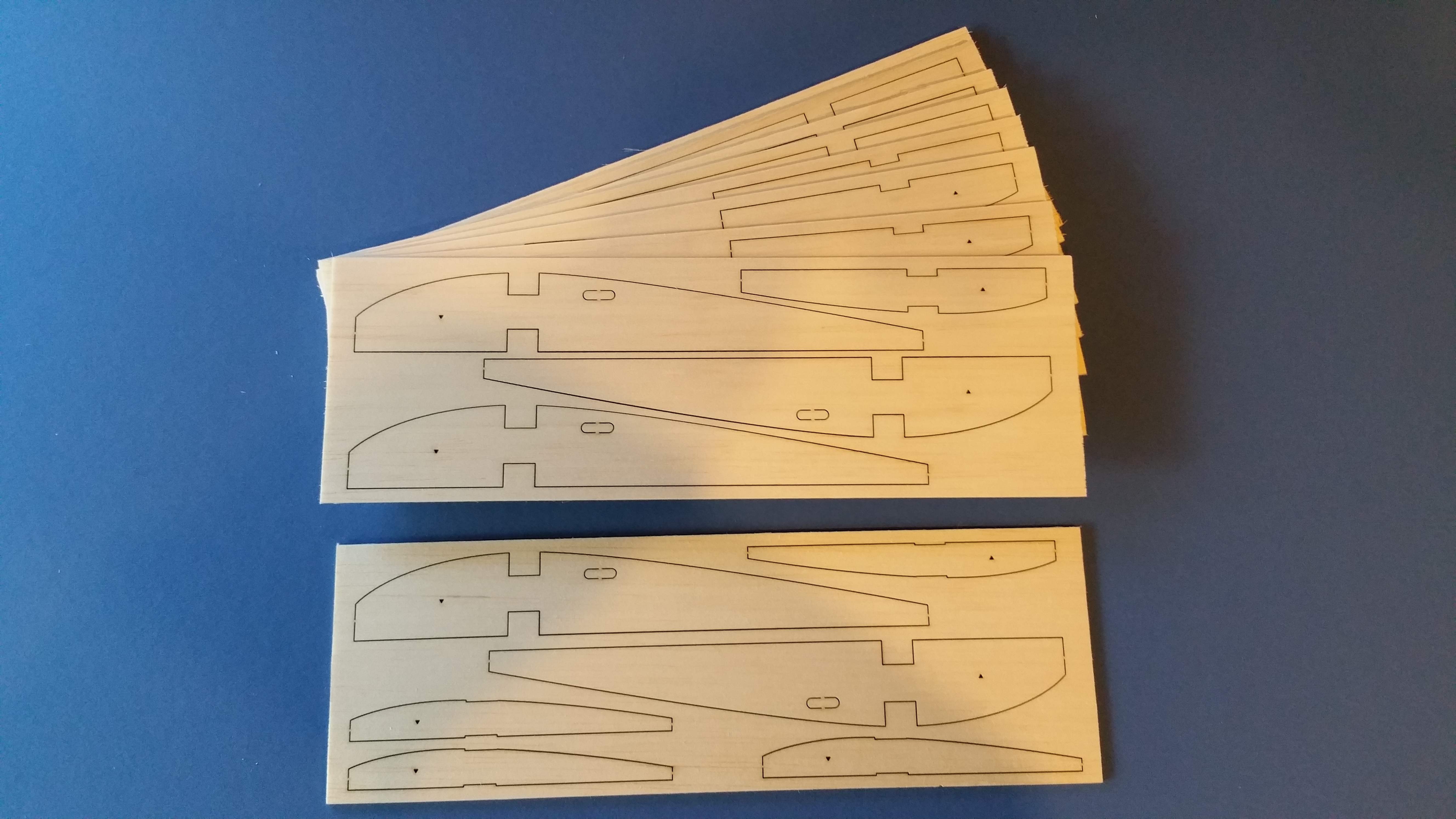 Telemaster 40 ~ 73" span RC Sports Model - Laser-cut Balsa Rib Set