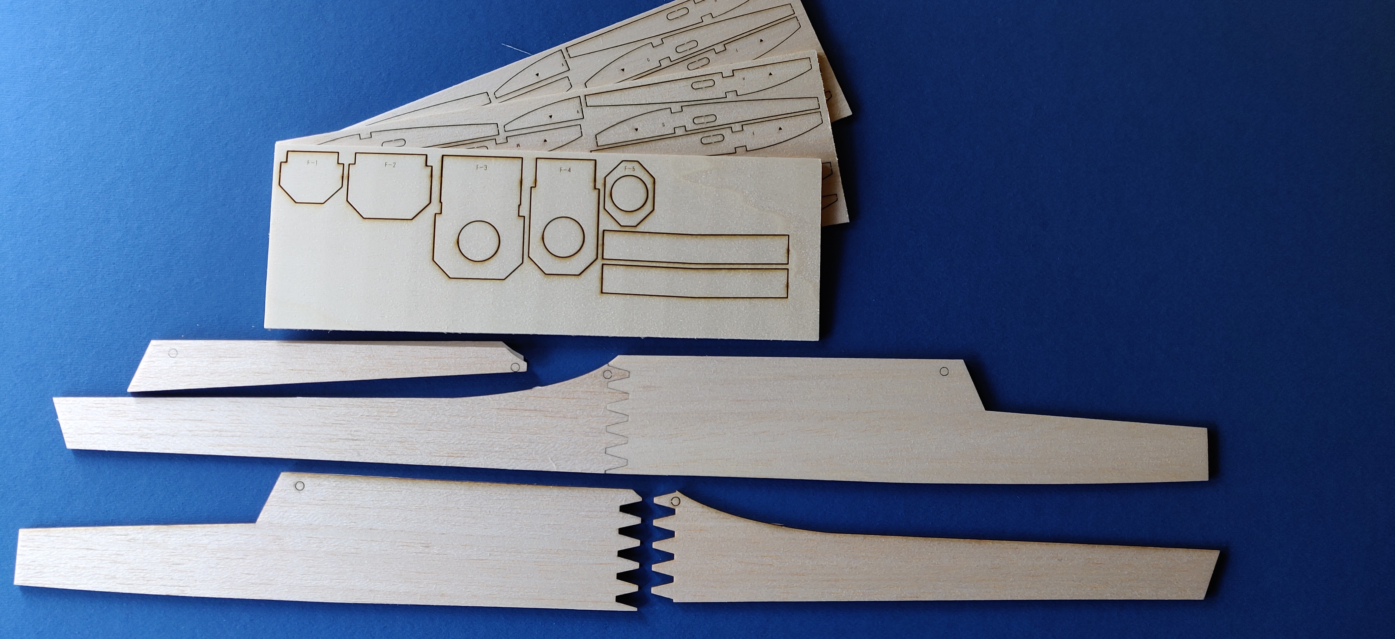 Ridge Runt ~ RC Model Glider Slope Soarer~ Laser-cut Balsa Ply Parts Set