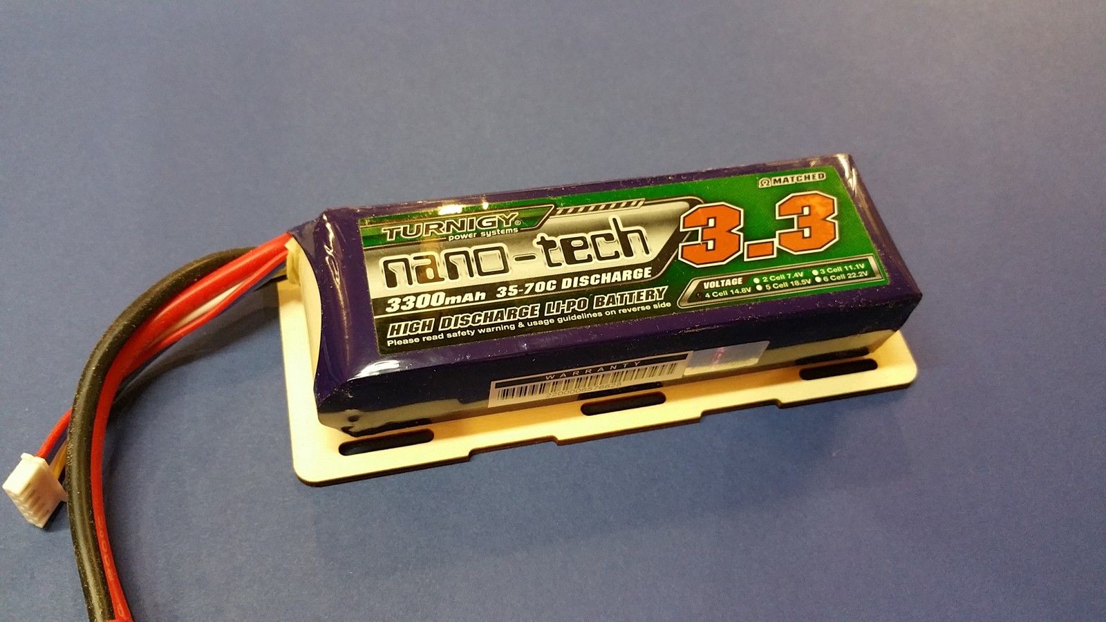 LiPo Battery Mount - 1x Laser Cut Part
