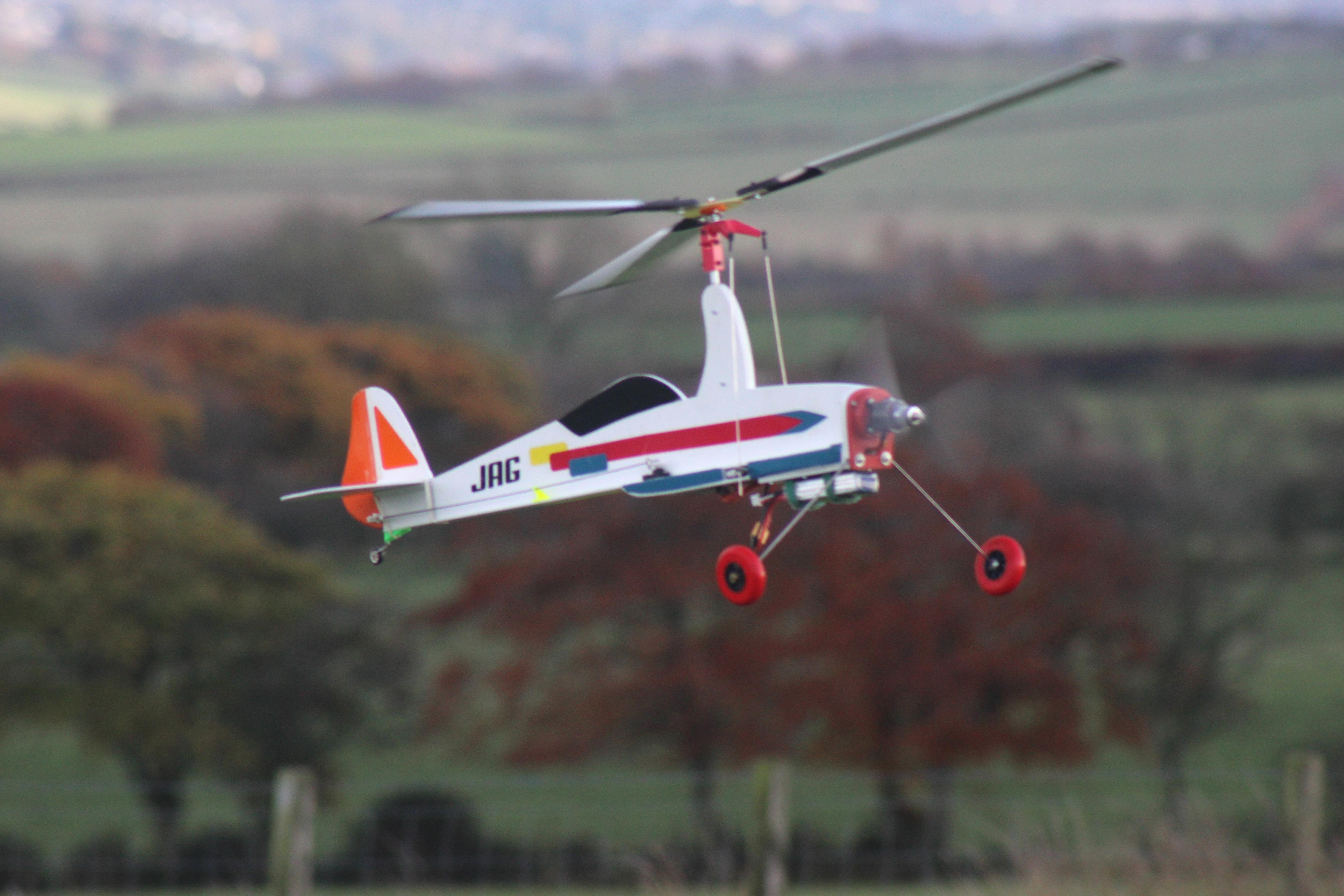 JAG Autogyro by John Keats - RC Model Autogyro - Laser Cut Balsa/Ply SHORT Kit