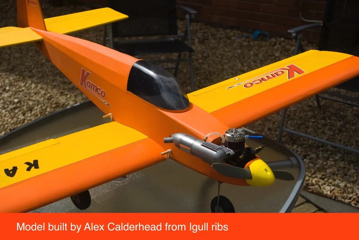 Kamco Kavalier - RC Sports Aerobatic Model Aircraft - Laser-cut Balsa WING Rib Set
