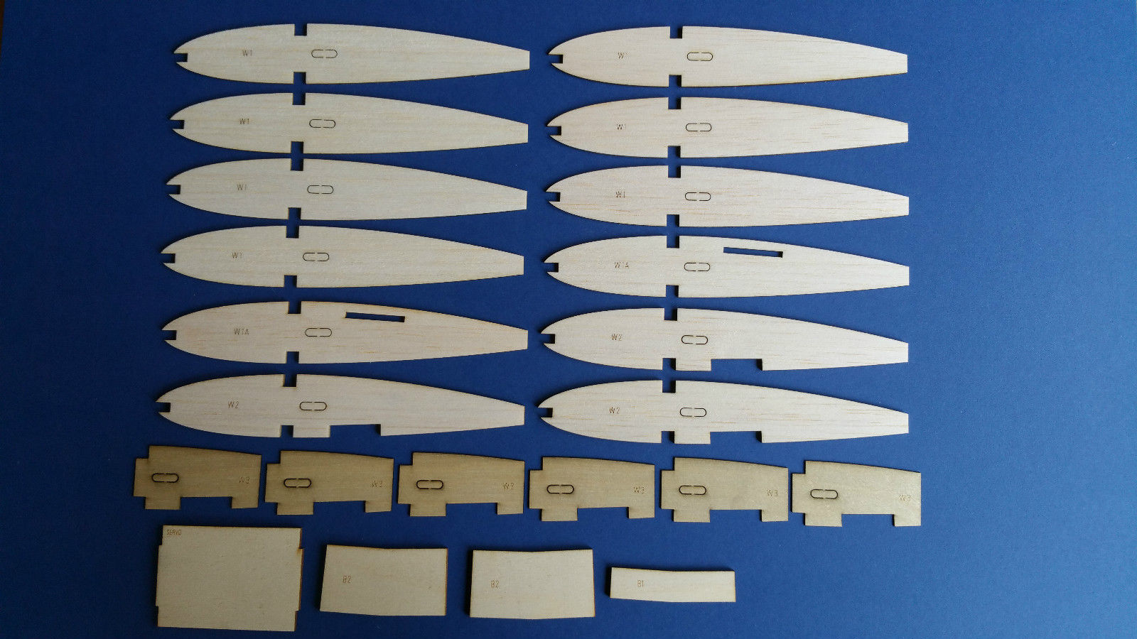 Kamco Kavalier - RC Sports Aerobatic Model Aircraft - Laser-cut Balsa WING Rib Set