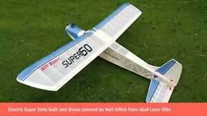 KK Super Sixty ~ 63" Classic RC Model Aircraft ~ Laser-cut Balsa RIB SET