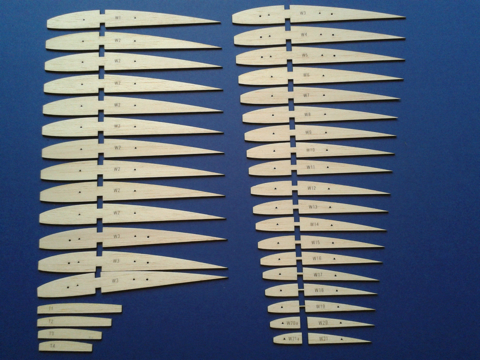 'Elmira' 116 inch RC Model Glider - Laser Cut Balsa Rib Sets