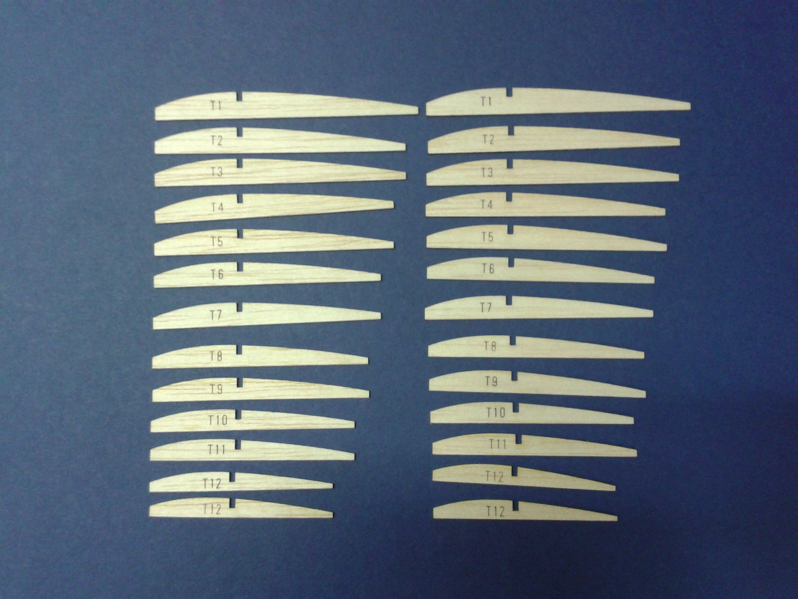 'Caprice' - KK Free-flight Model Glider - Laser-cut Balsa Rib Set