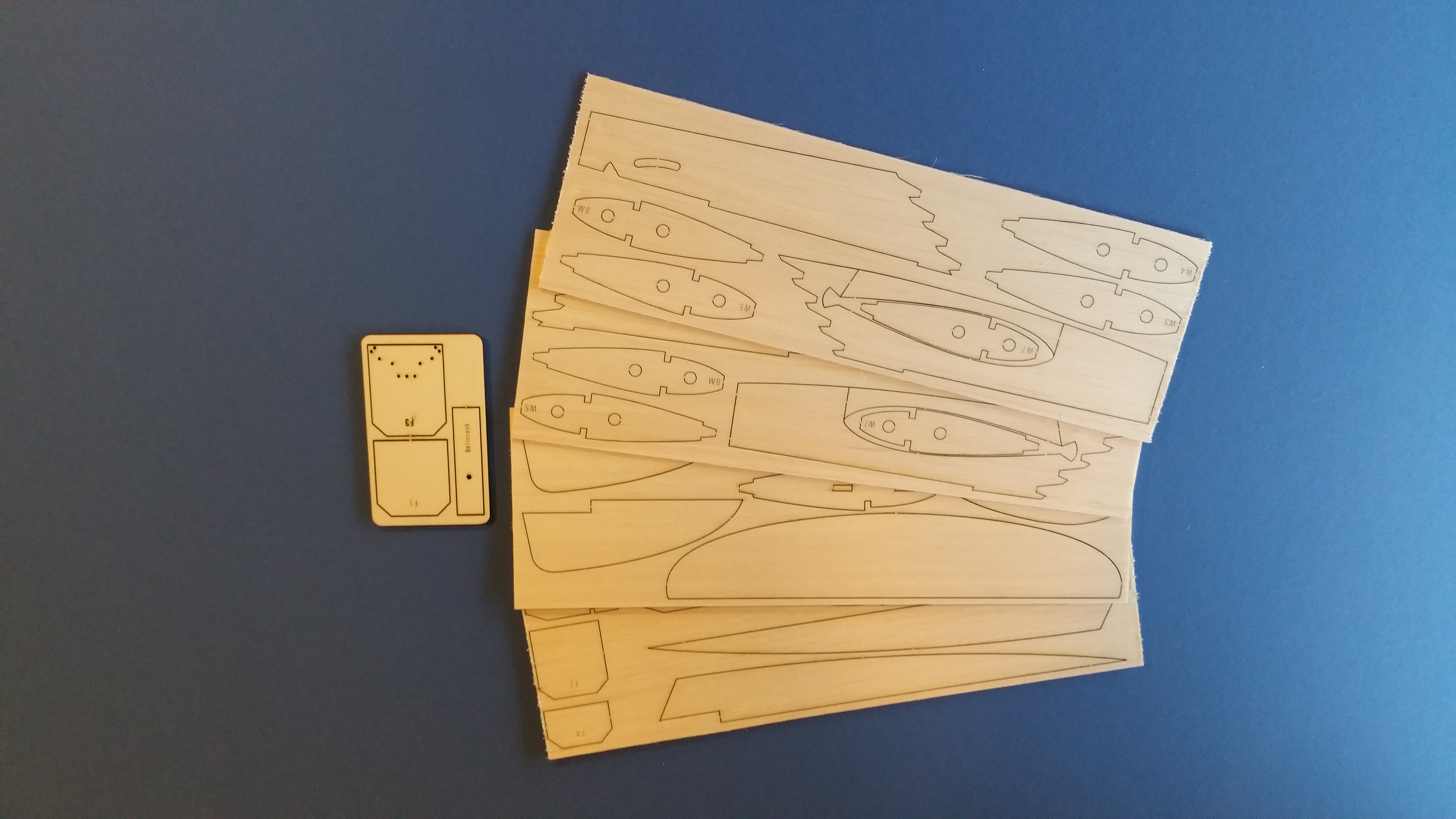 Radian - KK Control Line Model by Ernie J Webster - Laser Cut Balsa/ply Part Kit
