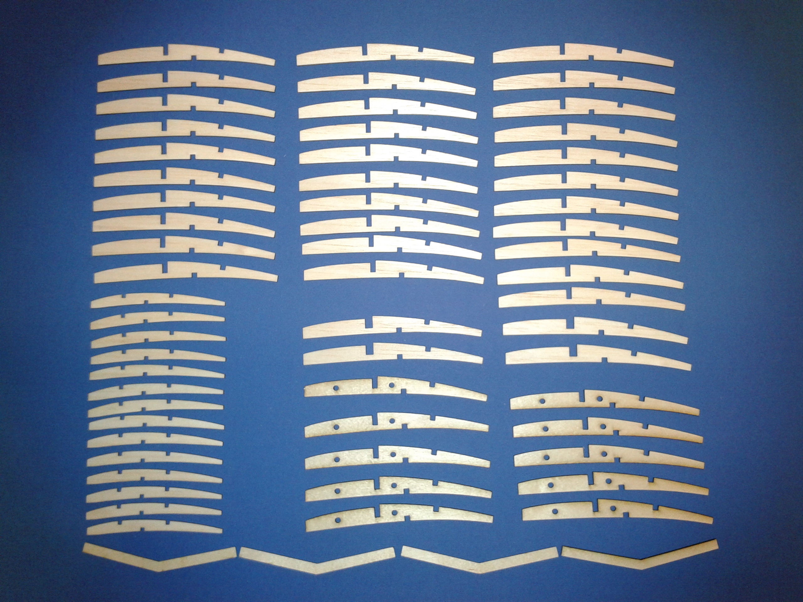 'Aquarius' KK Free Flight Model Glider - Laser Cut Balsa Rib Sets
