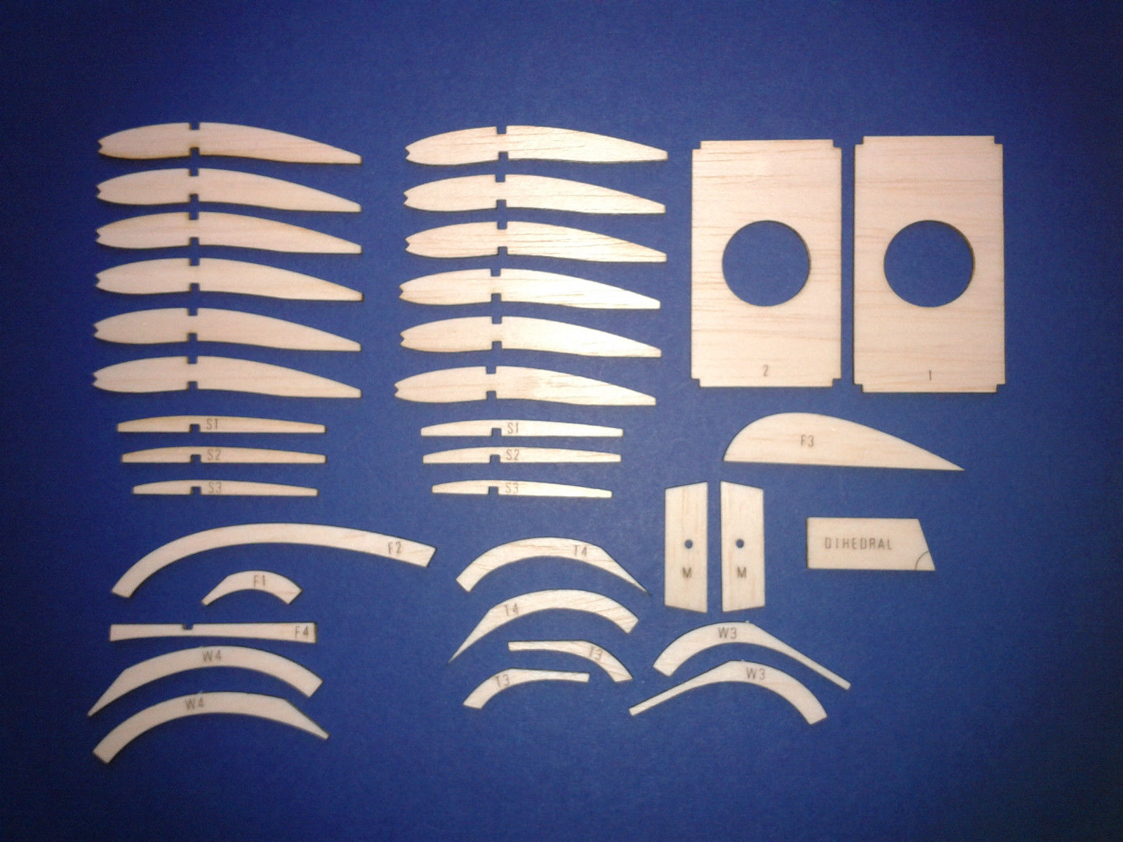 Achilles - KK Free Flight Rubber Model- Laser-cut Balsa Part Kit