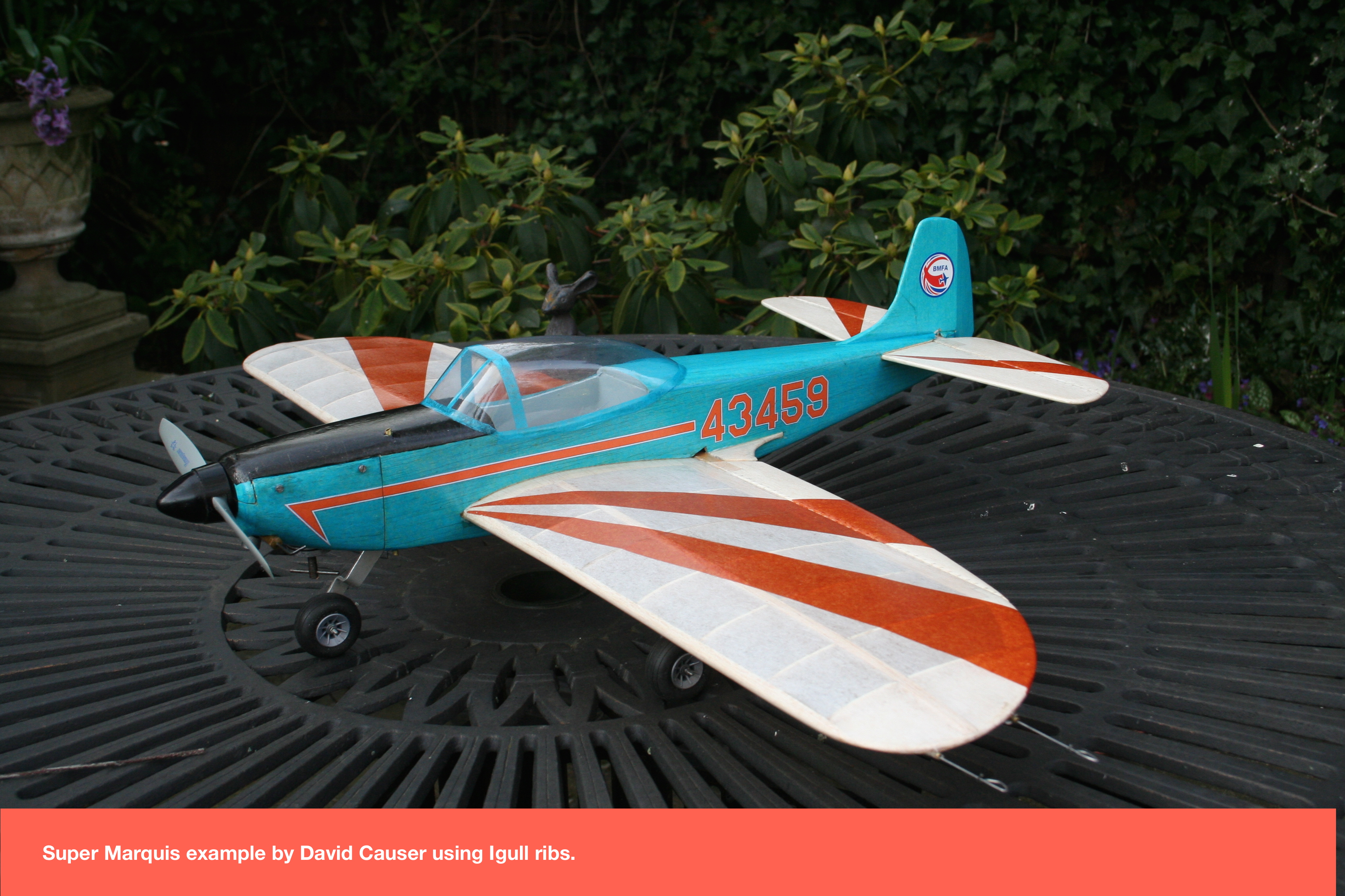 'Marquis'  - Classic KK Control Line Model - Laser-cut balsa/ply rib set