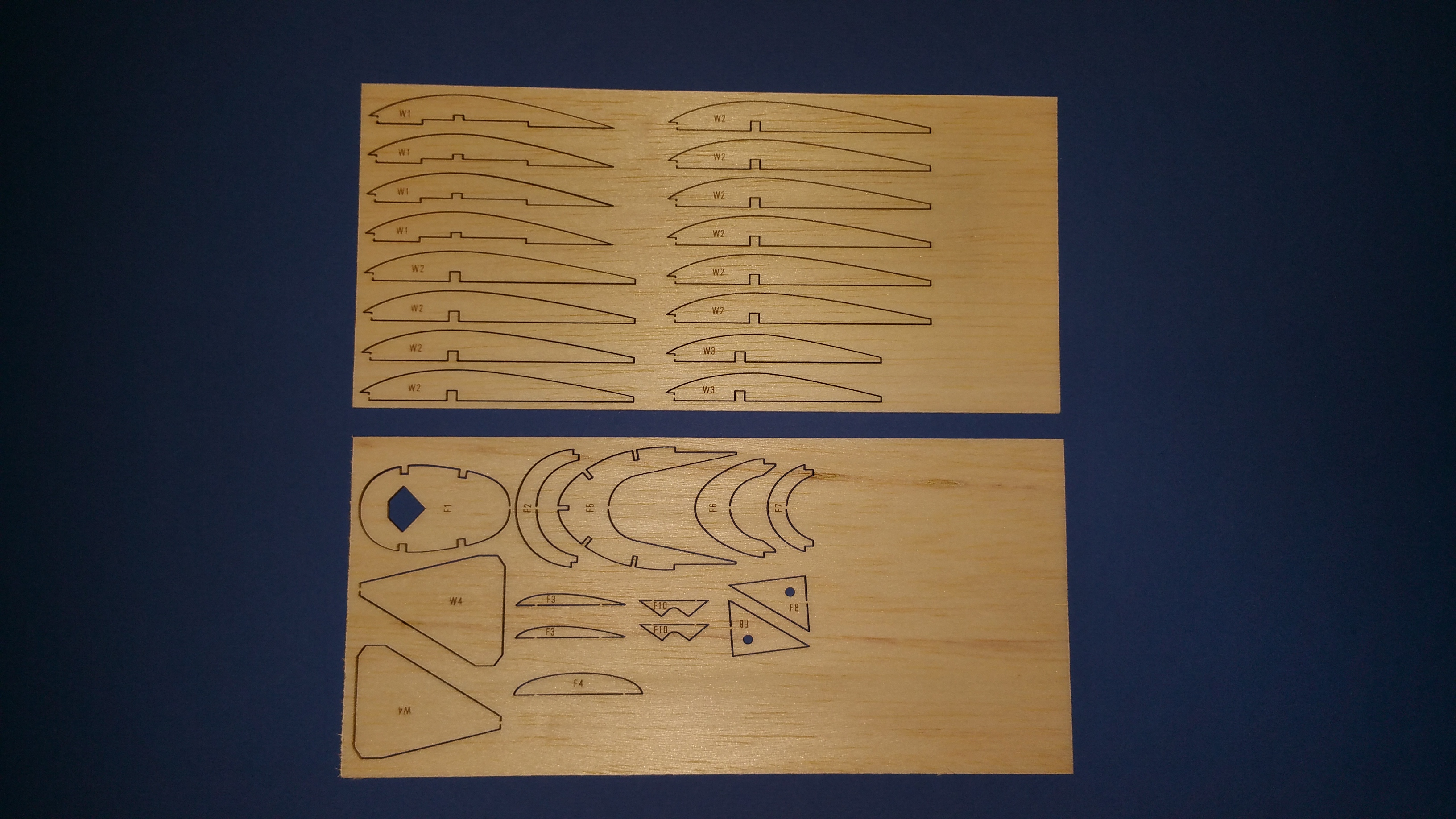 'Pixie' ~ KK Semi Scale Rubber Powered Model plane ~ Laser-cut Balsa Parts Set