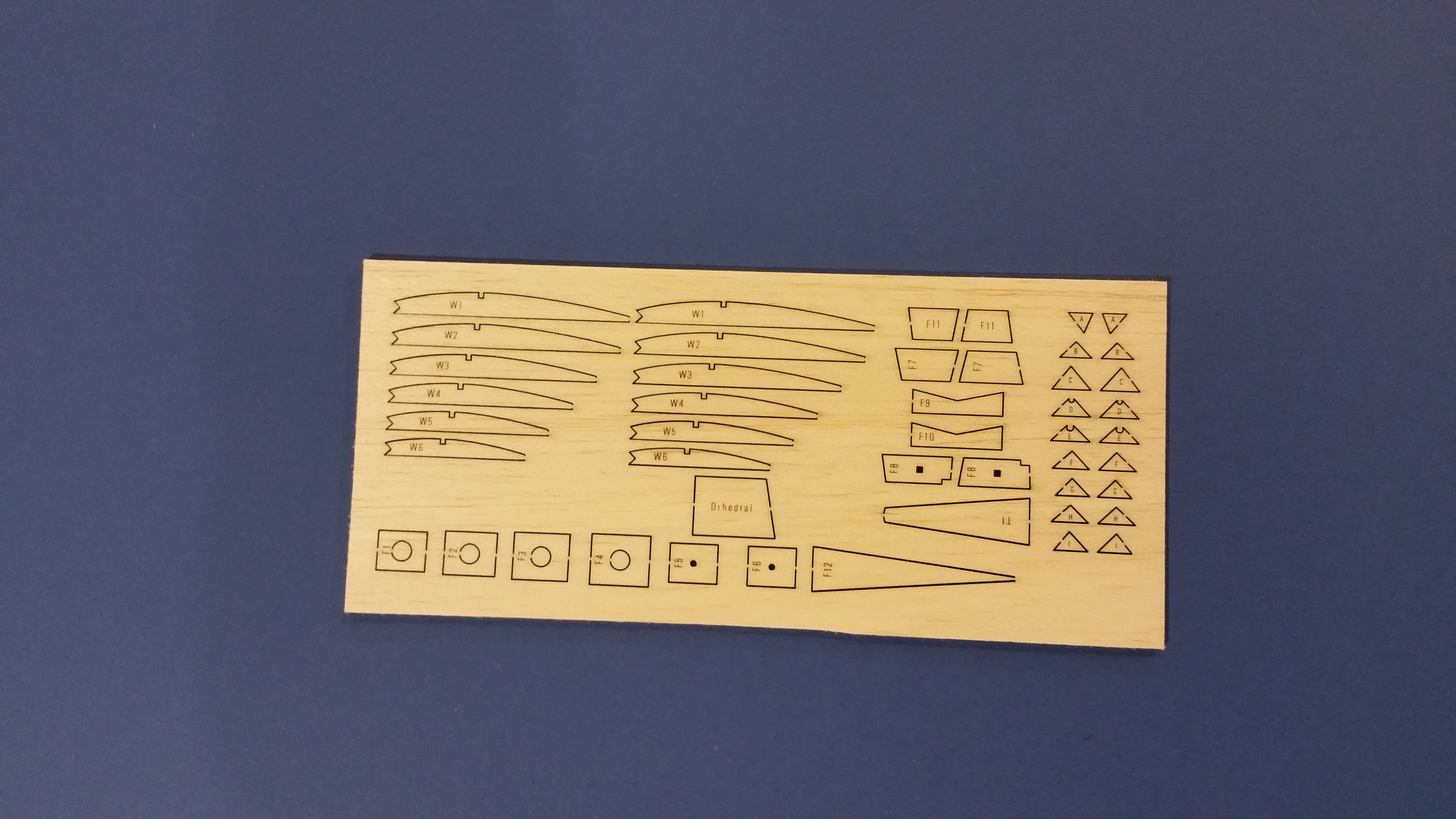'Elf' - KK Rubber Powered Model - Laser-cut Balsa Parts