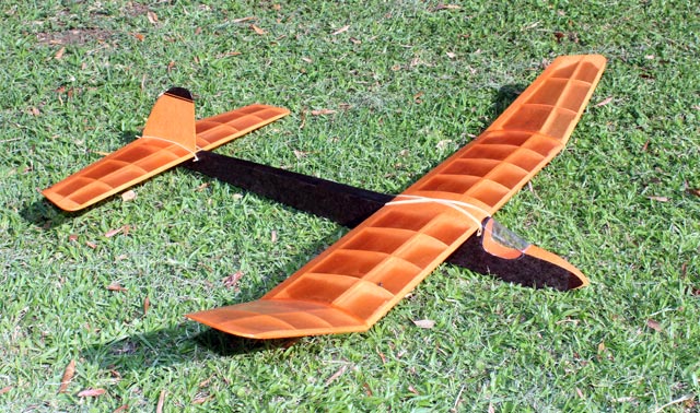 KK 'Conquest' ~ Free Flight Model Glider by Ernie Webster- Laser-cut Balsa Rib Set
