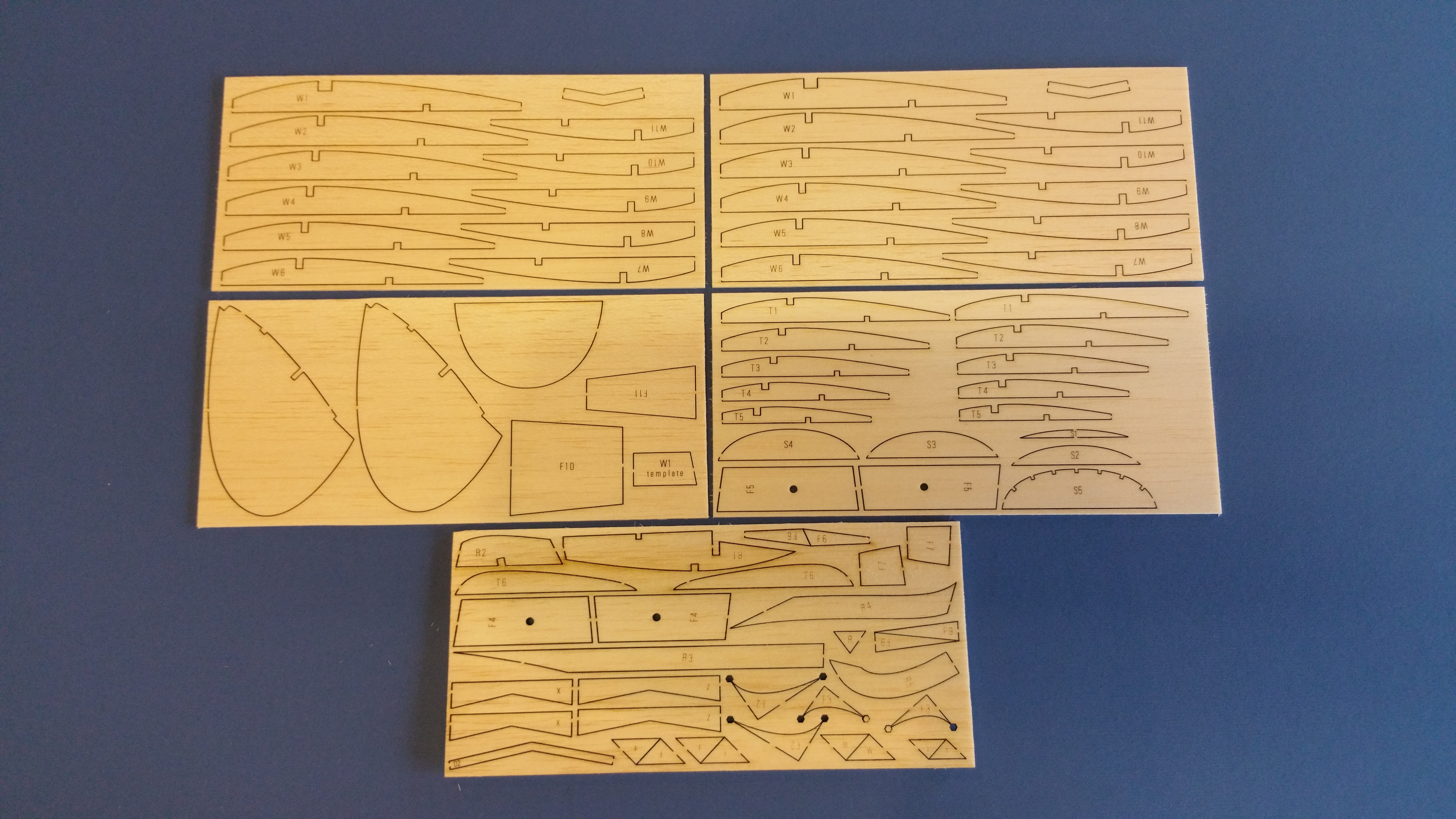 Gypsy - KK Free Flight Rubber Model by Bill Dean - Laser Cut Balsa Part Kit