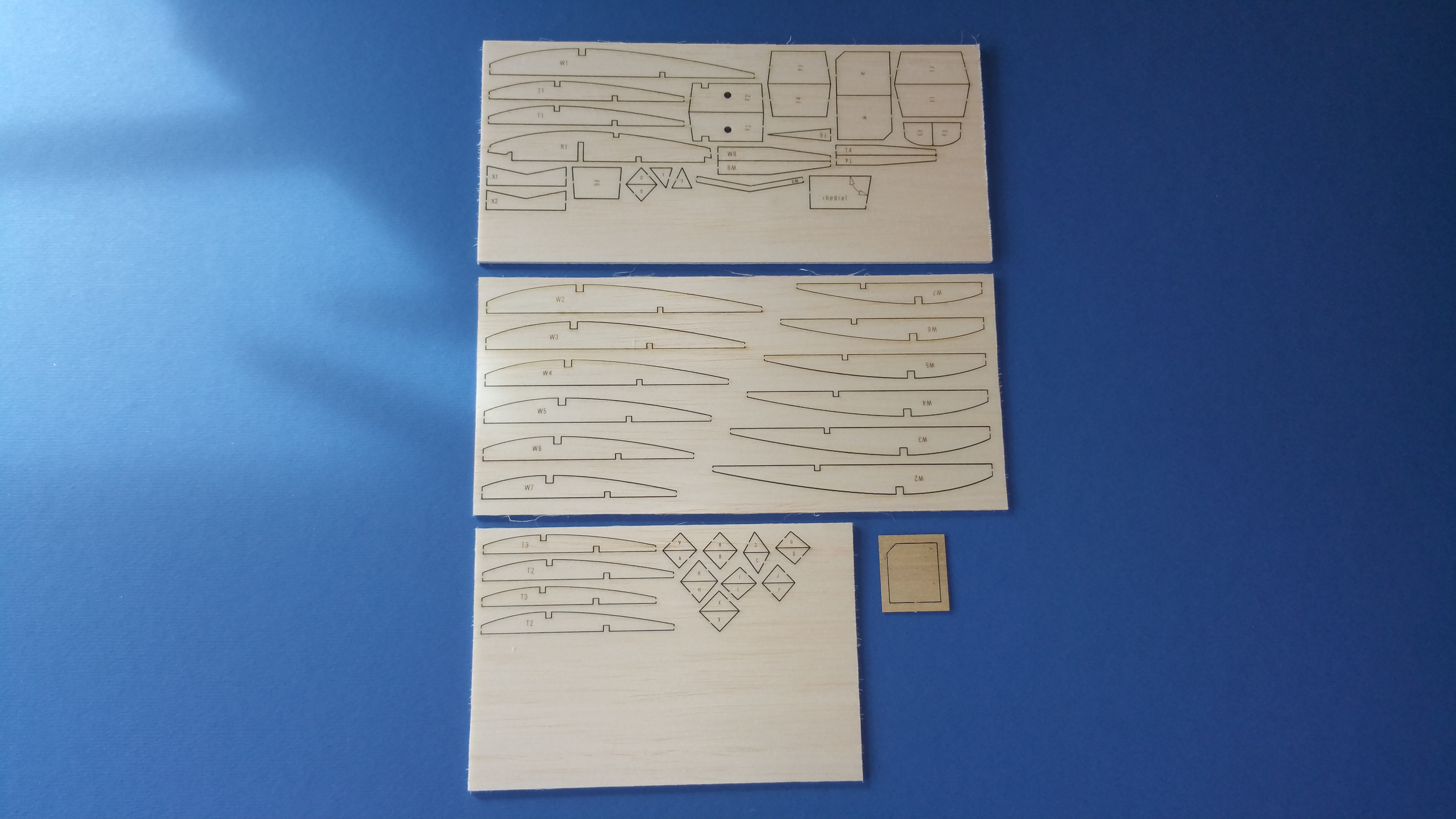 Keil Kraft Ace - Free Flight Rubber Model - Laser-cut Balsa Part Kit