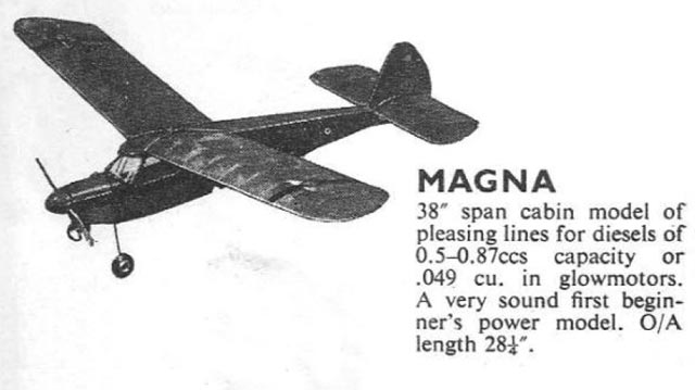 Mercury 'Magna' - Classic Model aeroplane - Laser-cut Balsa Rib Set