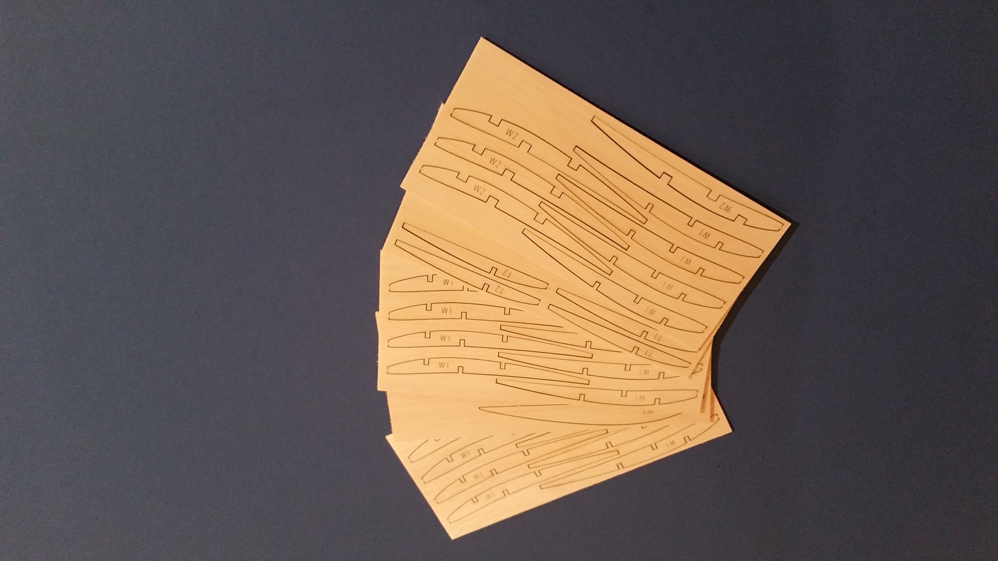 Mercury ‘Swan’ - Vintage Free Flight Model Glider - Laser-cut Balsa Rib Set