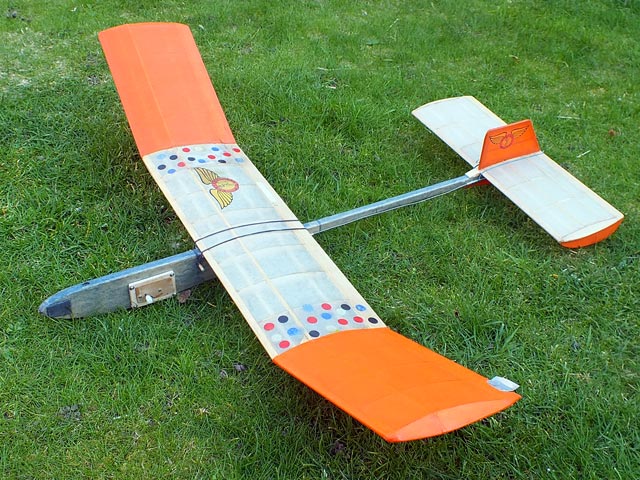 Mercury Gnome - Vintage Free-flight Model Glider - Laser-cut Balsa parts set