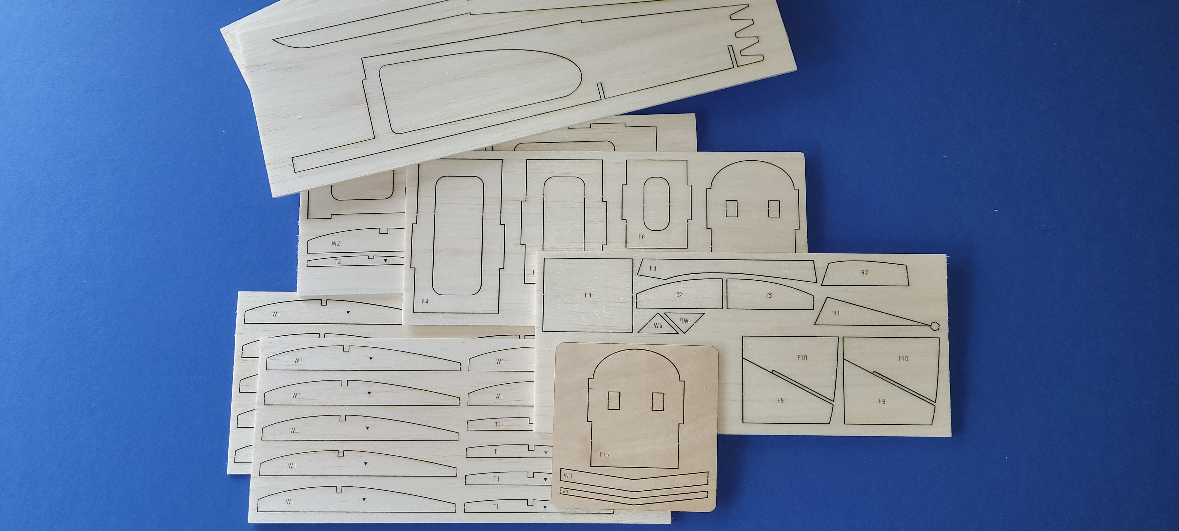 Mercury 'Wizard' - Vintage Free-flight Power Model - Laser-cut Balsa/Ply Parts Set