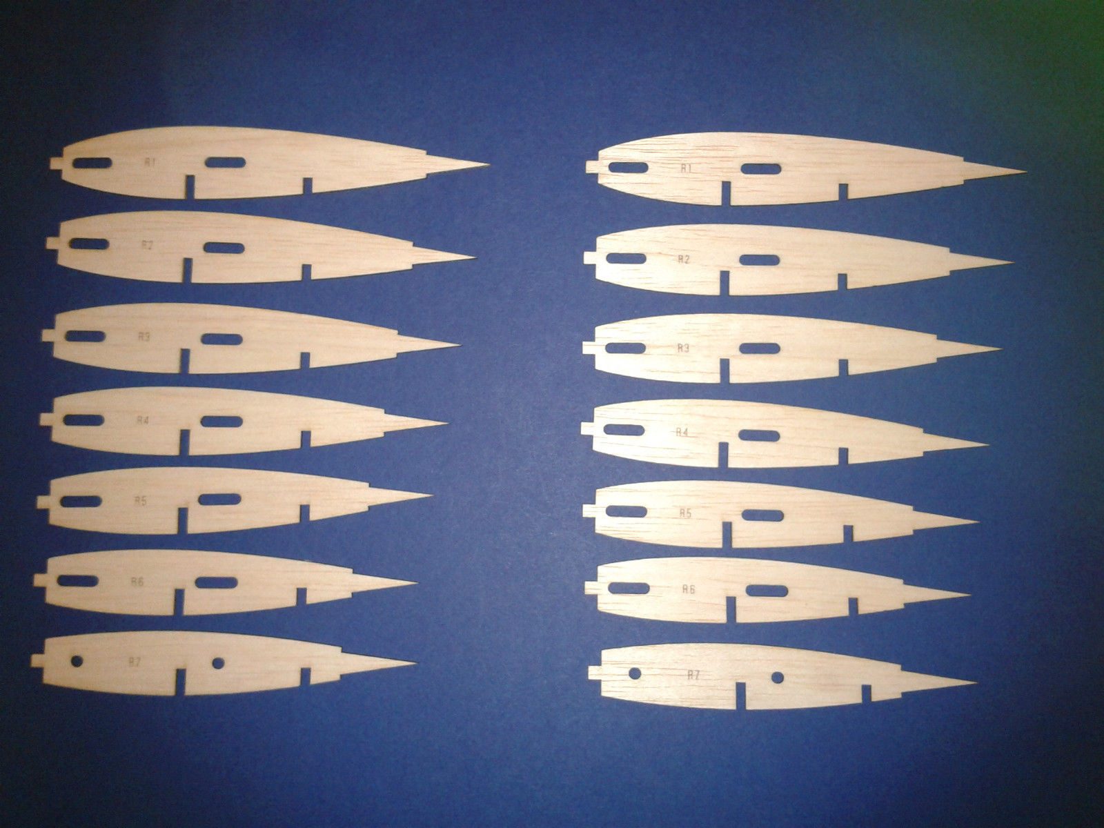 Mercury Junior-Monitor-MkII Control-Line Stunt Model - Laser-cut Balsa Rib Set