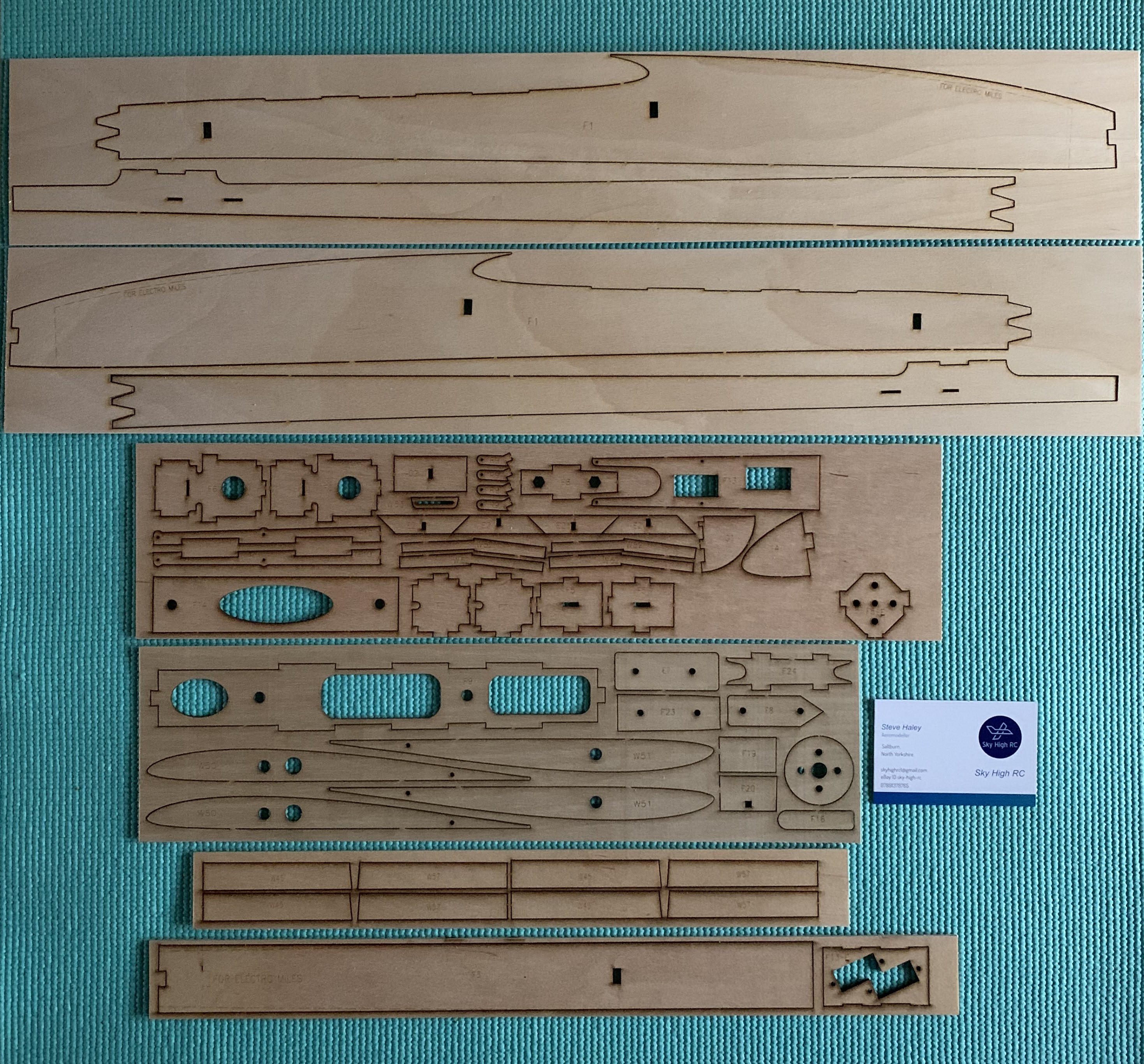 Miles ~ 2m Competition/Sport RC Model Glider ~ Laser-cut Short Kit