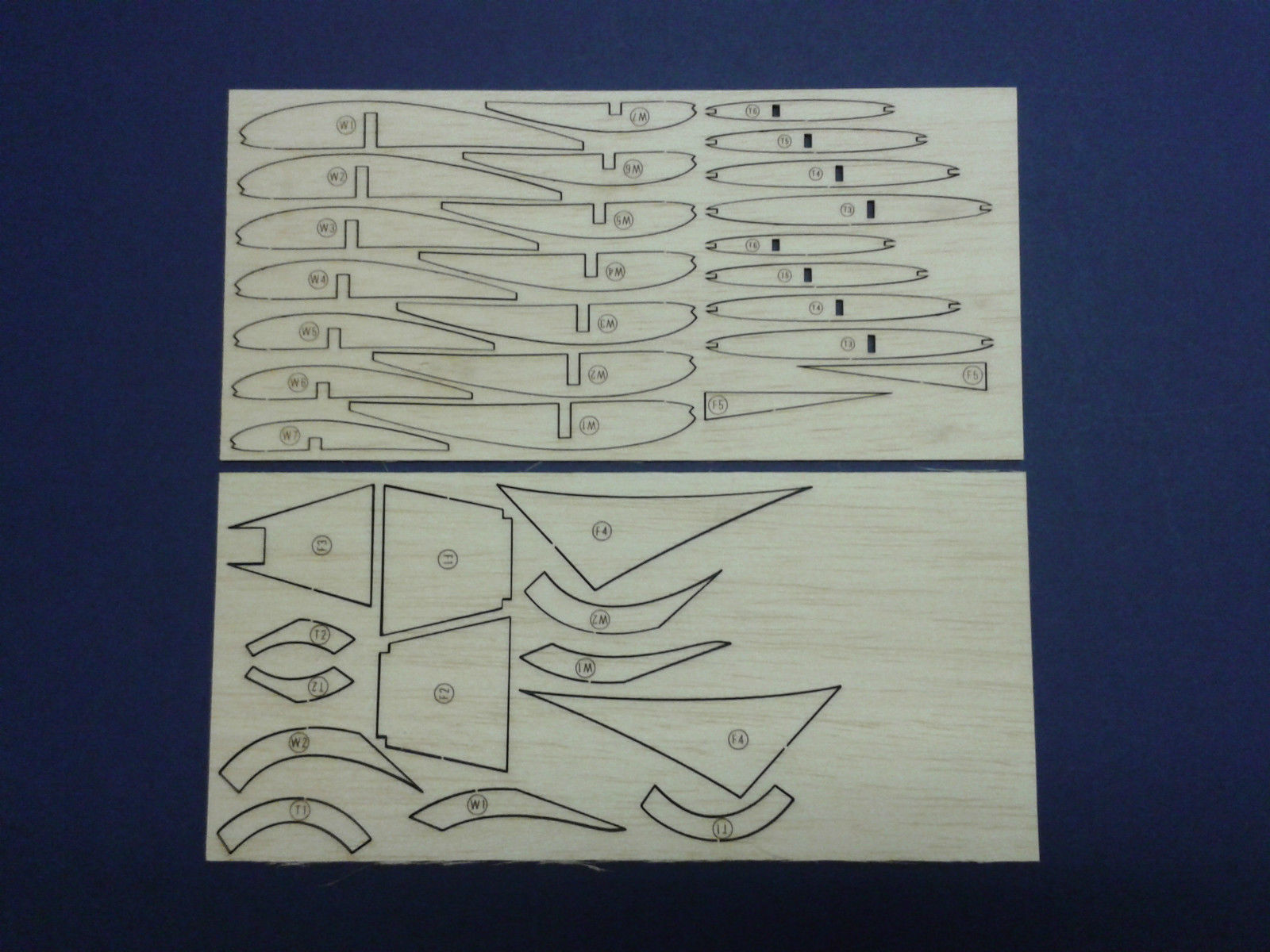 Veron Wagtail ~ Vintage Model Glider ~ Laser-cut RIB SET