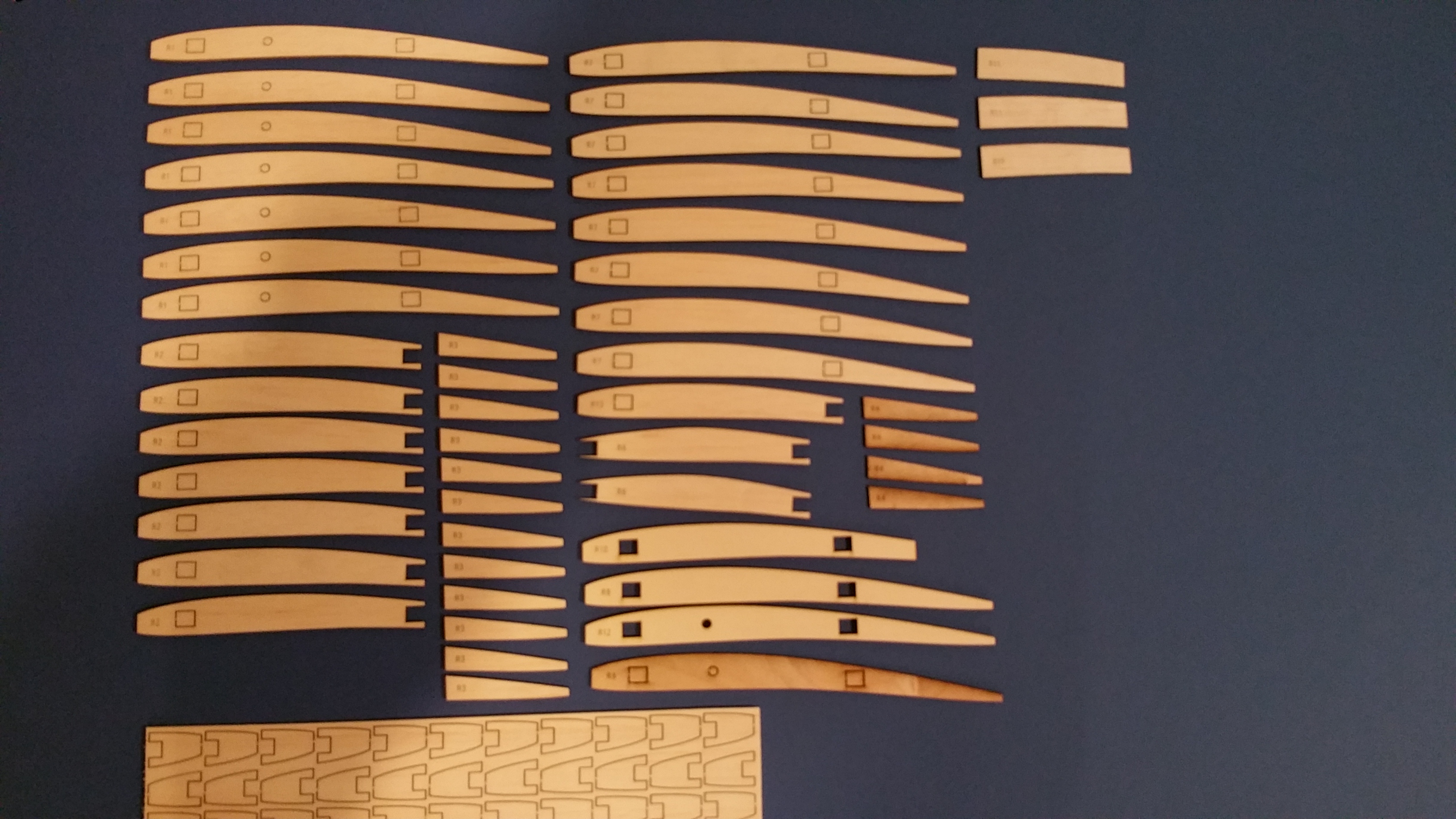 VK 'Sopwith Camel' - RC 56" Scale Model Aircraft - Laser Cut Balsa/Ply Rib Set