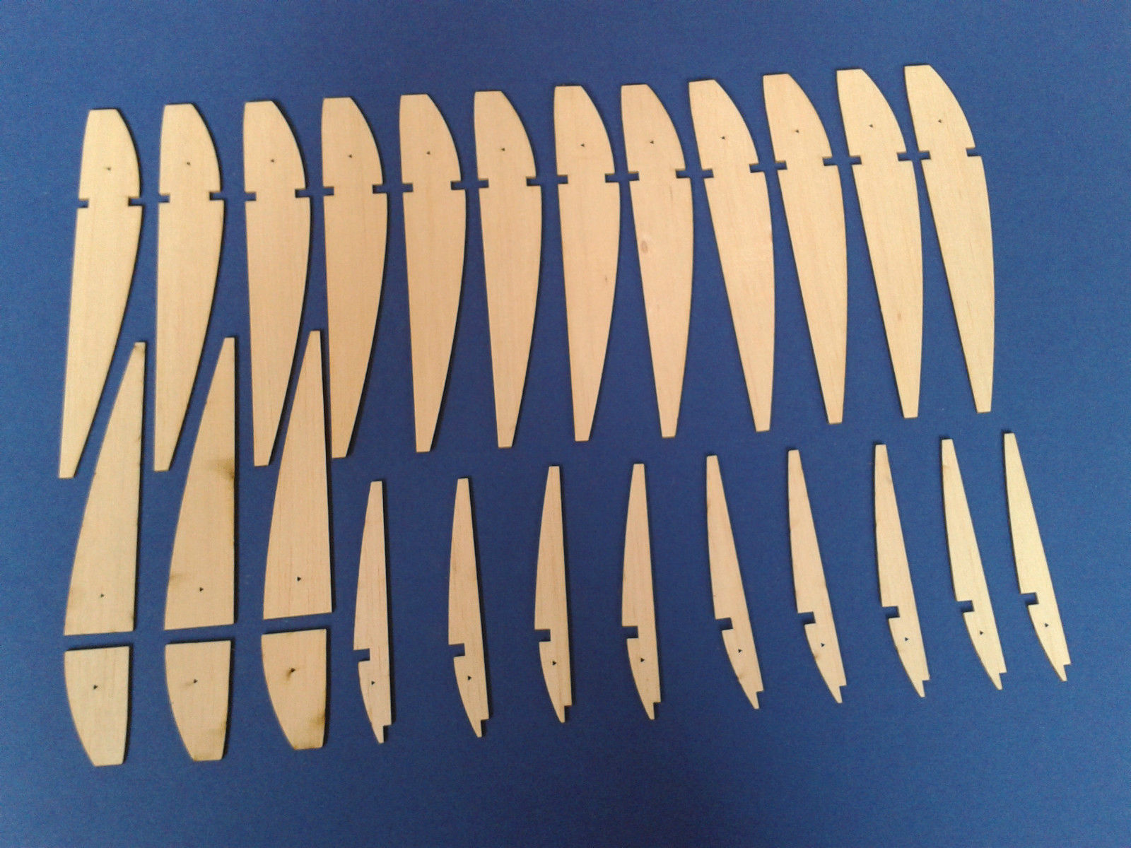 Impala by Veron ~ 52" RC Slope Soarer Glider ~ Laser-cut Balsa Wing RIB SET