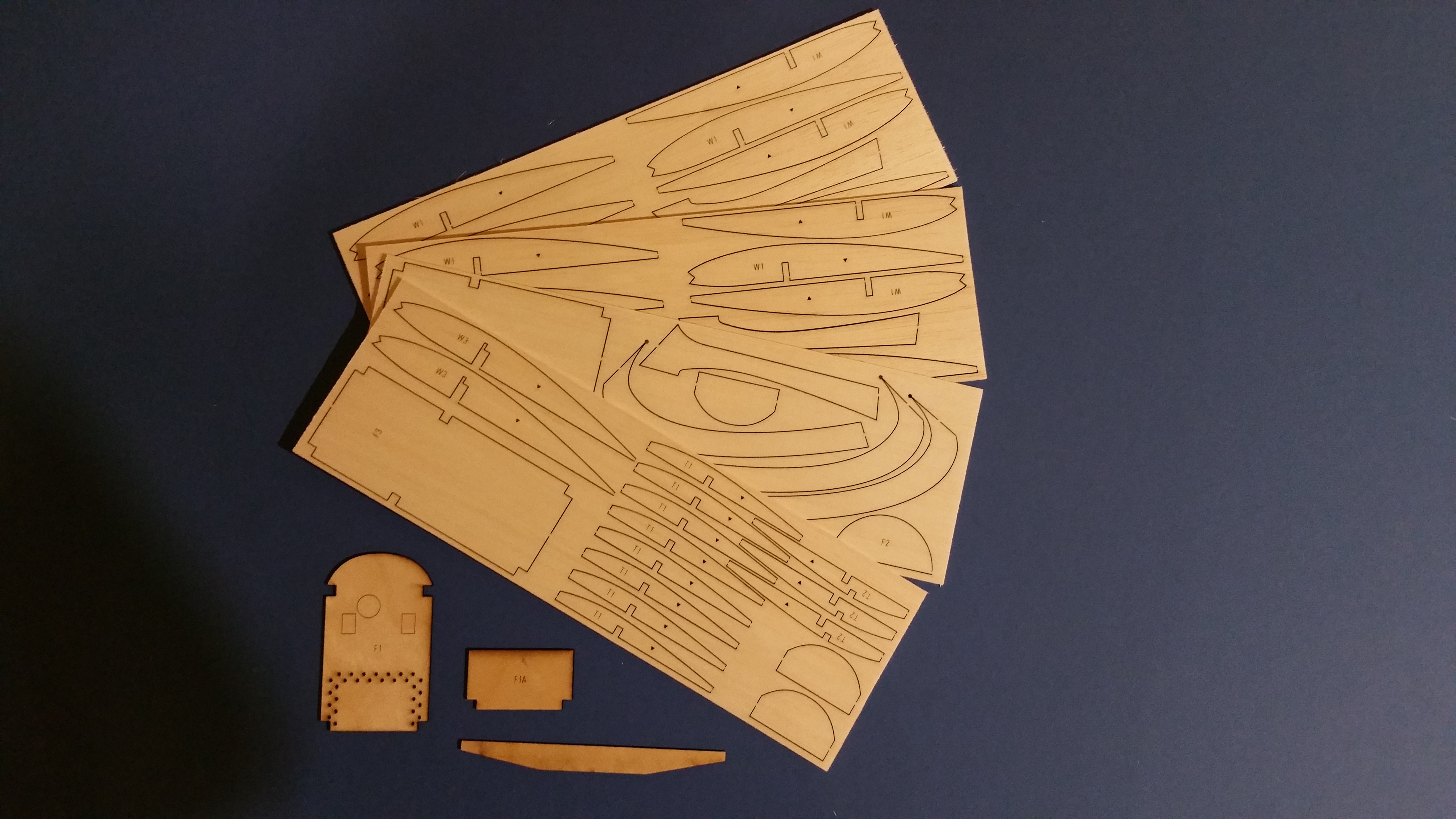 Tomboy by Vic Smeed- Free Flight/RC Sport Model Plane- Laser cut Balsa/Ply Parts