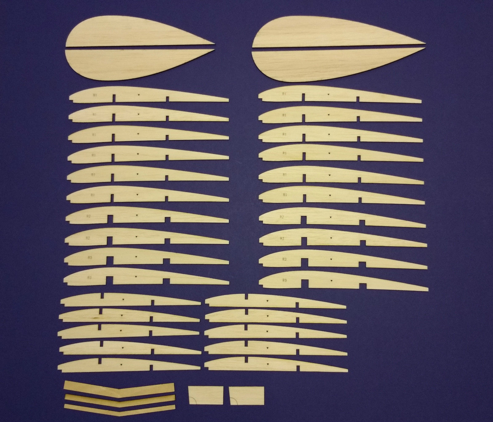 Deacon by Veron ~ Vintage Free Flight Cabin Model ~ Laser-cut Balsa Rib Set