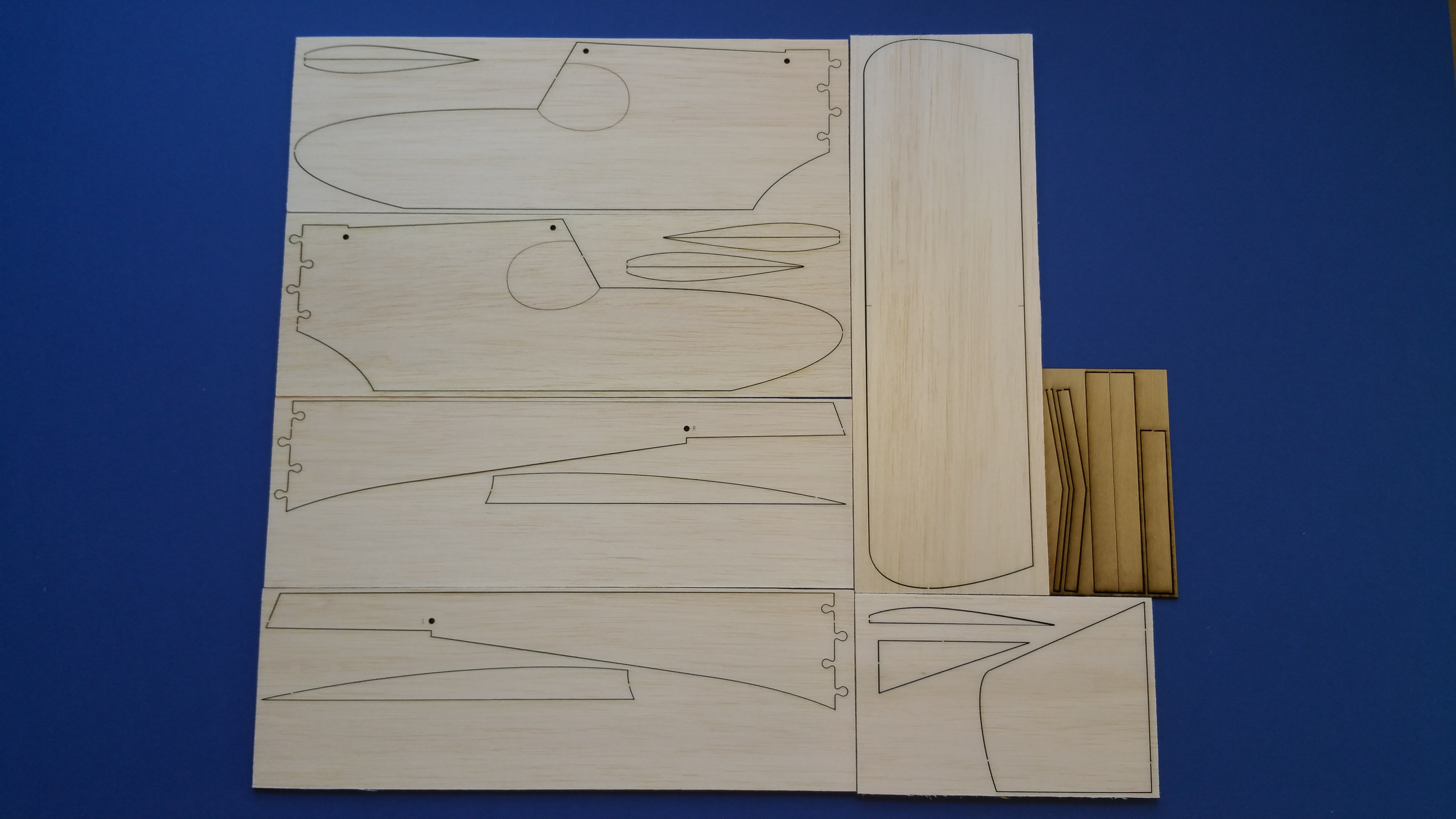 Pulstar by Vic Smeed - RC Sport Model Aeroplane ~ Laser-cut Balsa/Ply parts Set