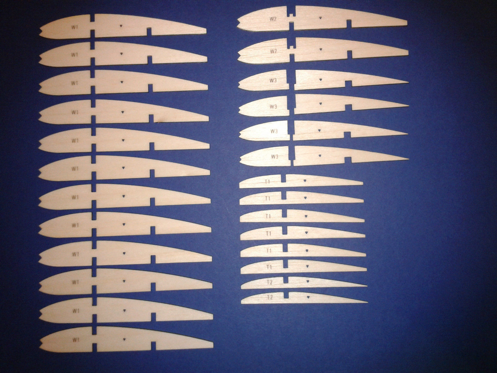 Band Boy by Vic Smeed - RC Model aeroplane - Laser-cut Balsa/Ply rib set