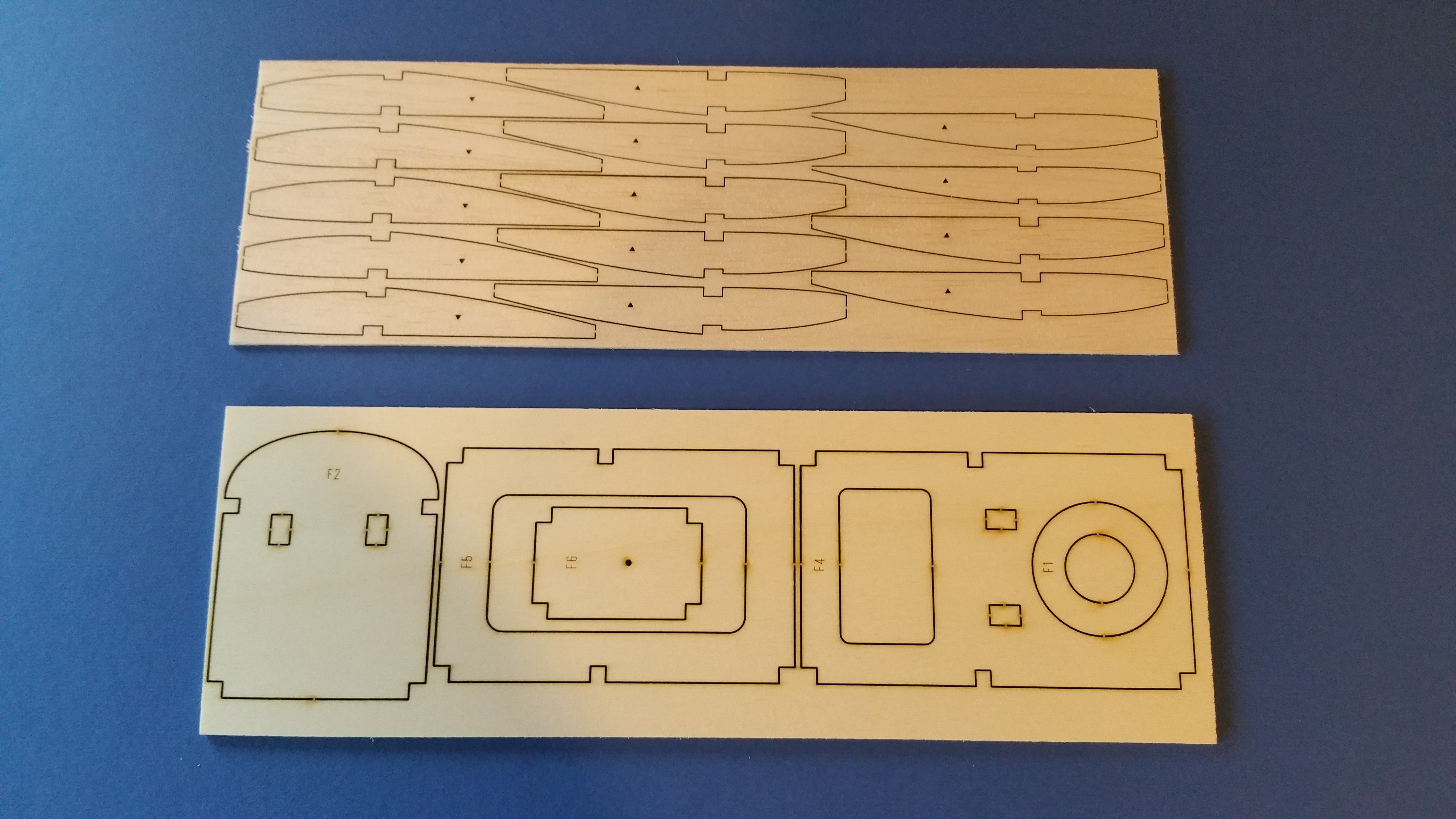 Chatterbox by Vic Smeed- Free Flight/RC 30" model Plane - Laser-cut Balsa/Ply Parts