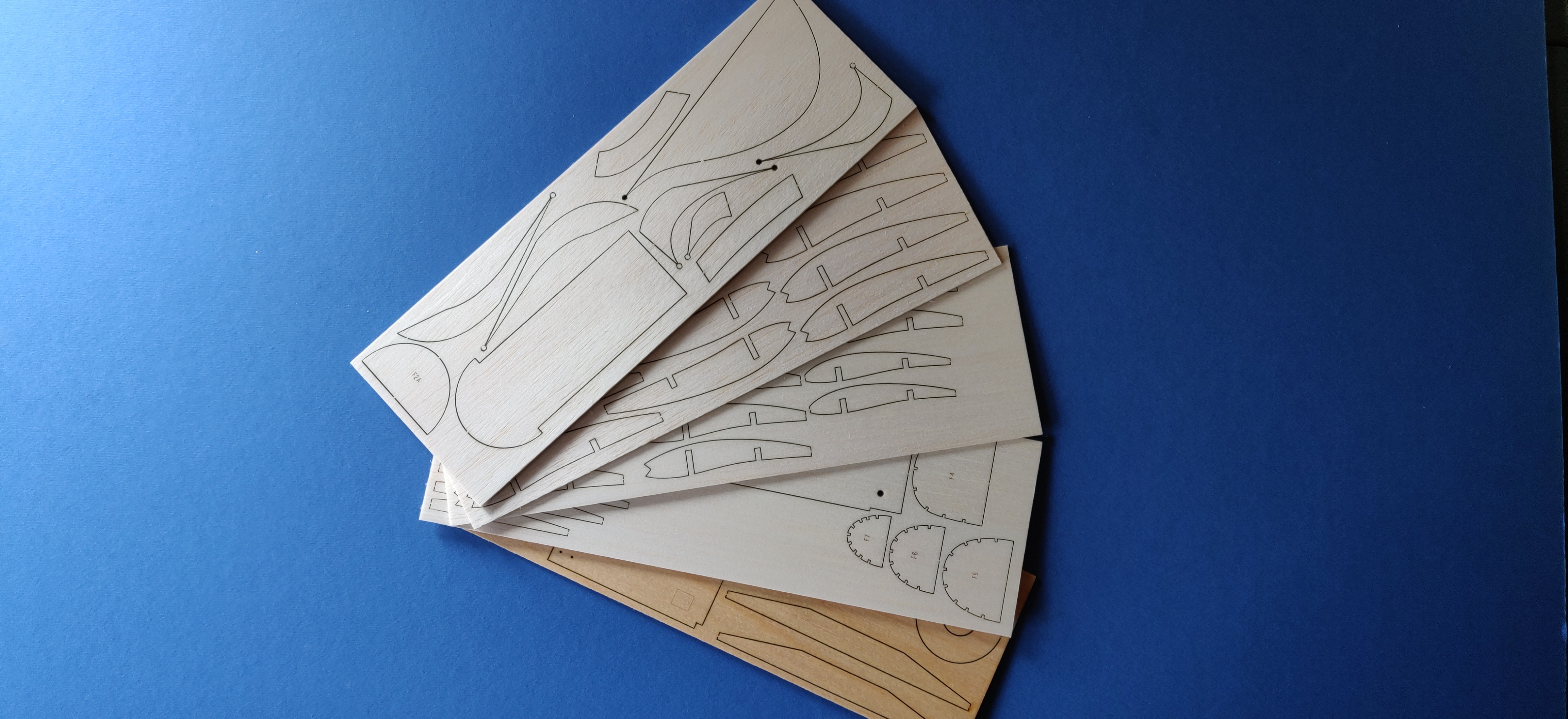 Coquette by Vic Smeed - Free Flight / RC Model ~ Laser-cut Balsa/Ply rib set